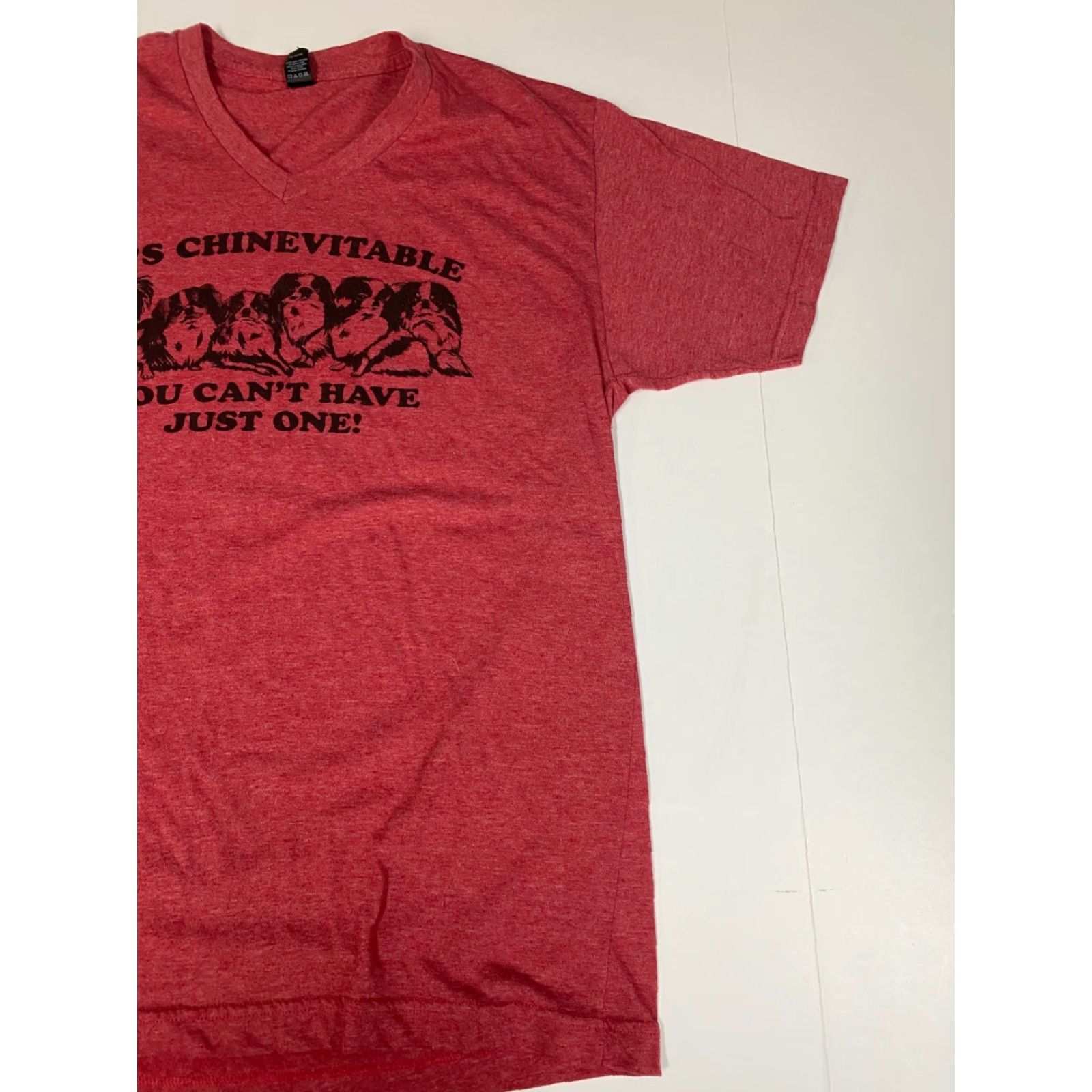 Tultex Dogs Mens T-Shirt L Red Tultex Hanes Beefy-T Chipotle Logo Cotton Size US L / EU 52-54 / 3 - 2 Thumbnail