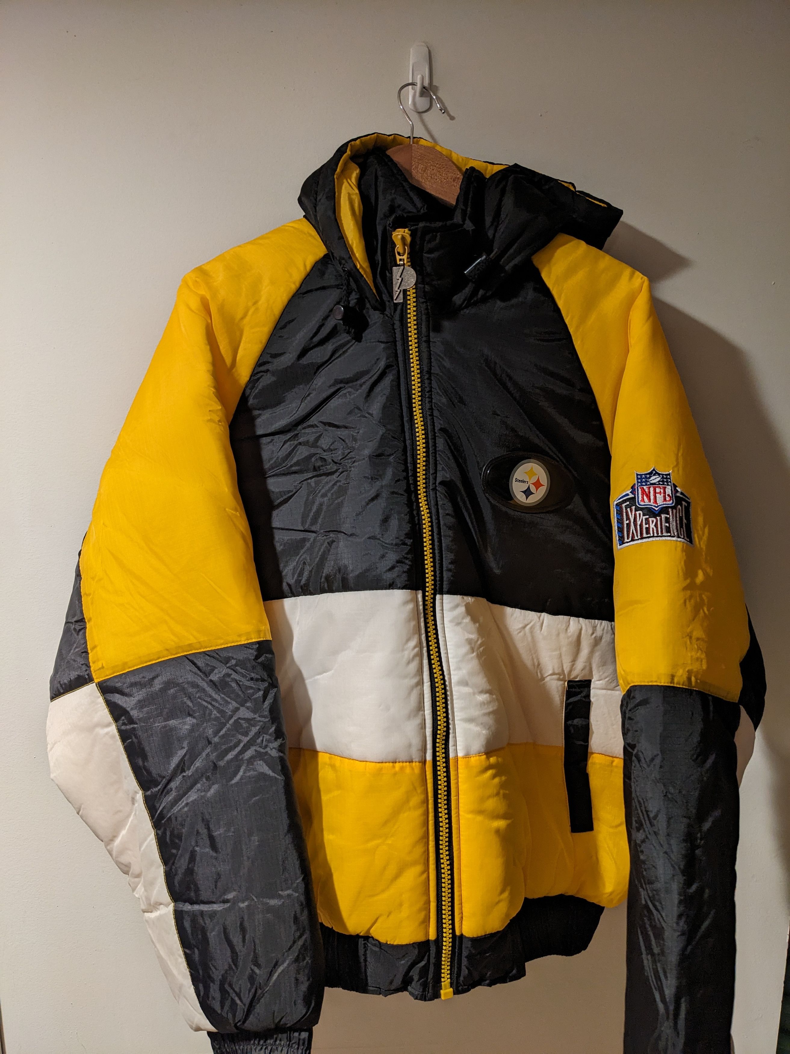NFL × Vintage Vintage 90s Pittsburgh Steelers NFL Football Puffer Jacket Size US XL / EU 56 / 4 - 7 Thumbnail