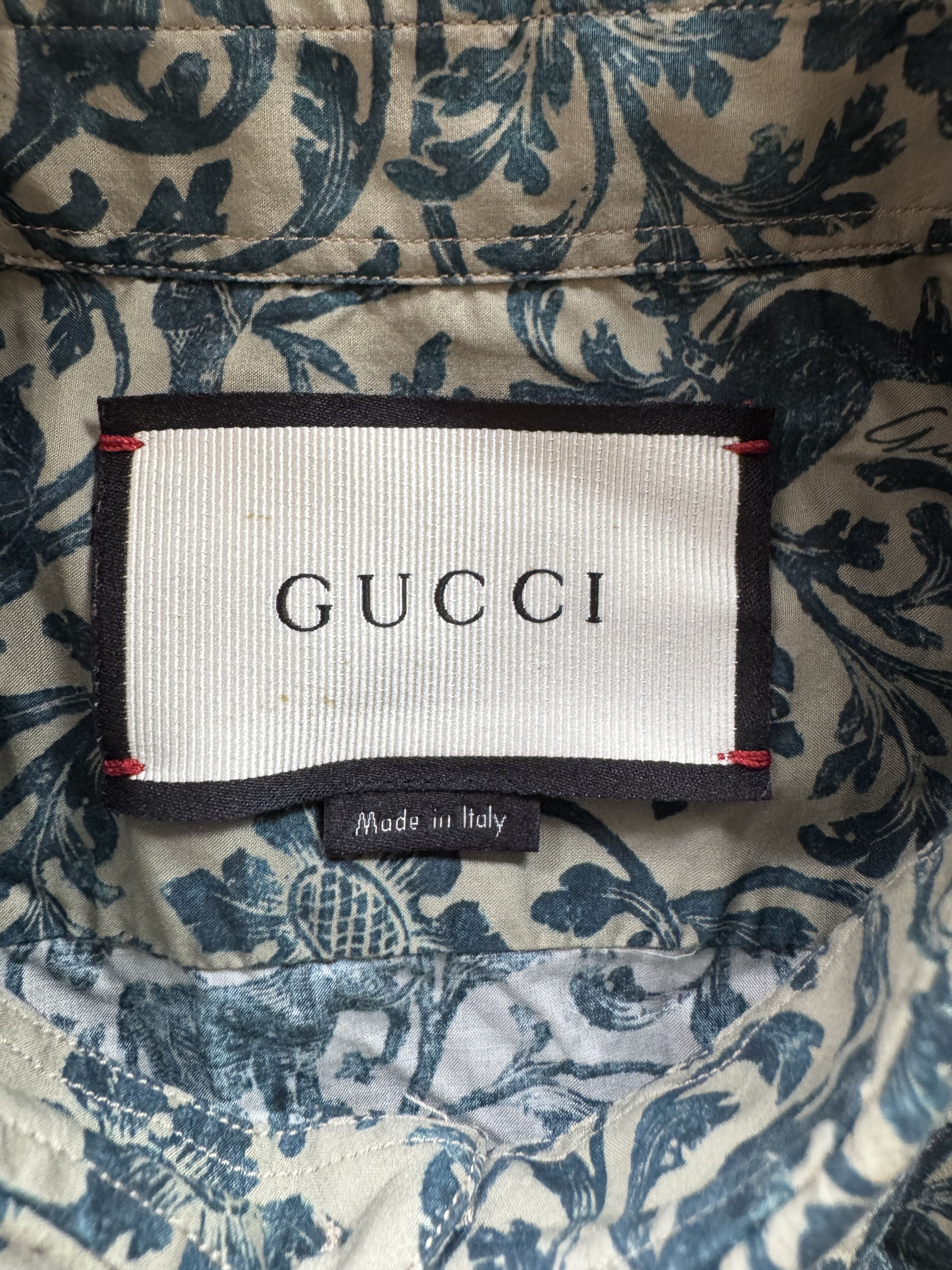 Gucci Cambridge Paisley Shirt Size US M / EU 48-50 / 2 - 13 Thumbnail
