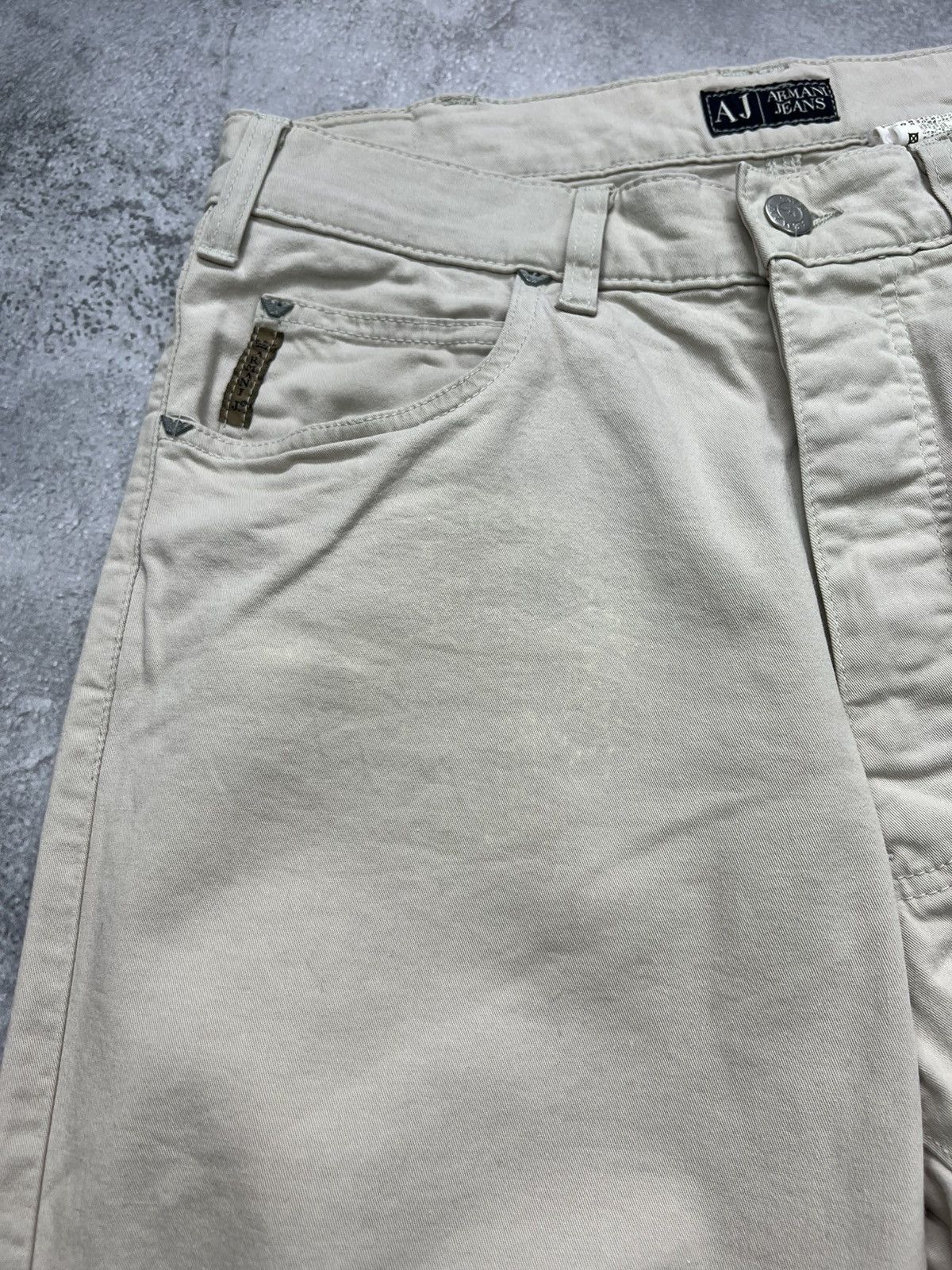 Armani Armani Jeans Classic Chino Pants Mens Beige Size US 32 / EU 48 - 6 Thumbnail