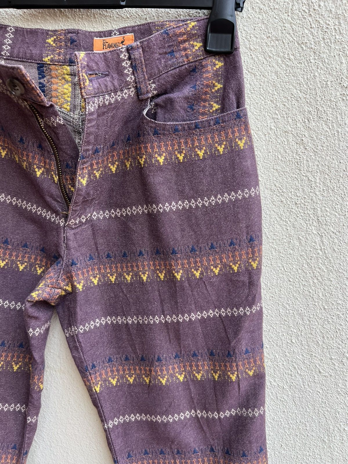 Hysteric Glamour Vintage 90s El Flamingo Japan Psychedelic Bootcut Pant Size US 28 / EU 44 - 11 Thumbnail