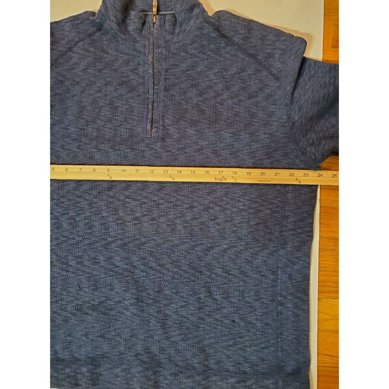 Tommy Bahama Tommy Bahama Jacket Men Large 1/4 Zip Blue Pullover Knit Mock Neck Long Sleeve Reversible Heavyweight Logo Casual Travel Size US L / EU 52-54 / 3 - 2 Thumbnail