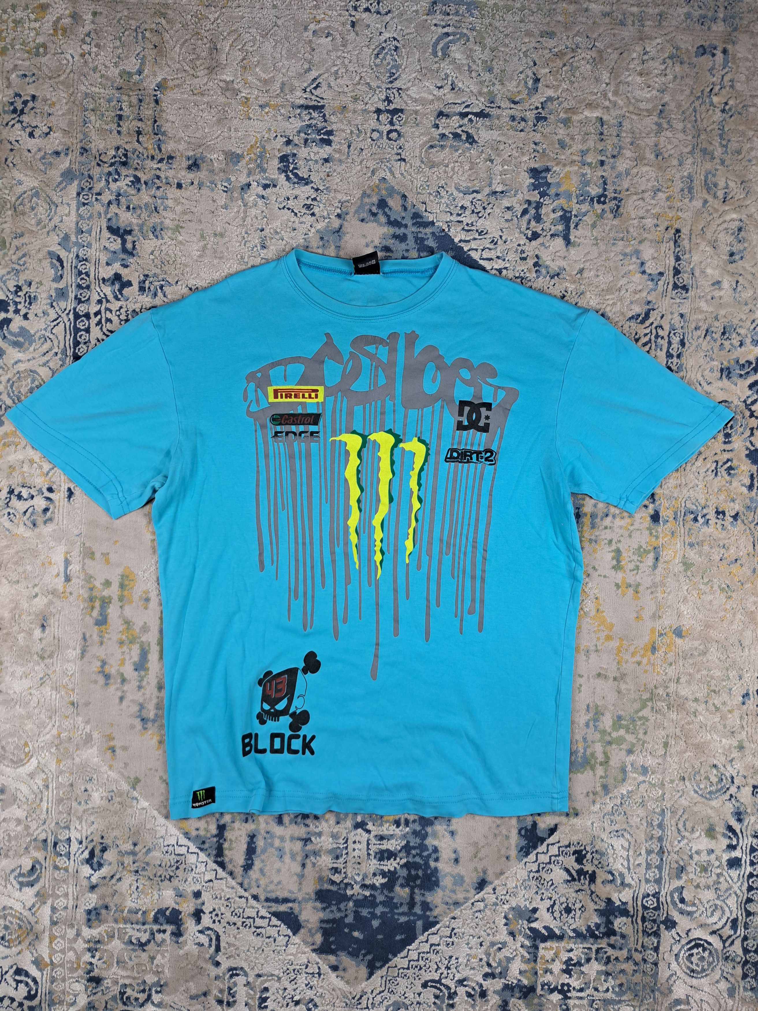 Vintage Monster Energy Drink Block 43 Racing Tee Motocross y2k Size US XL / EU 56 / 4 - 1 Thumbnail