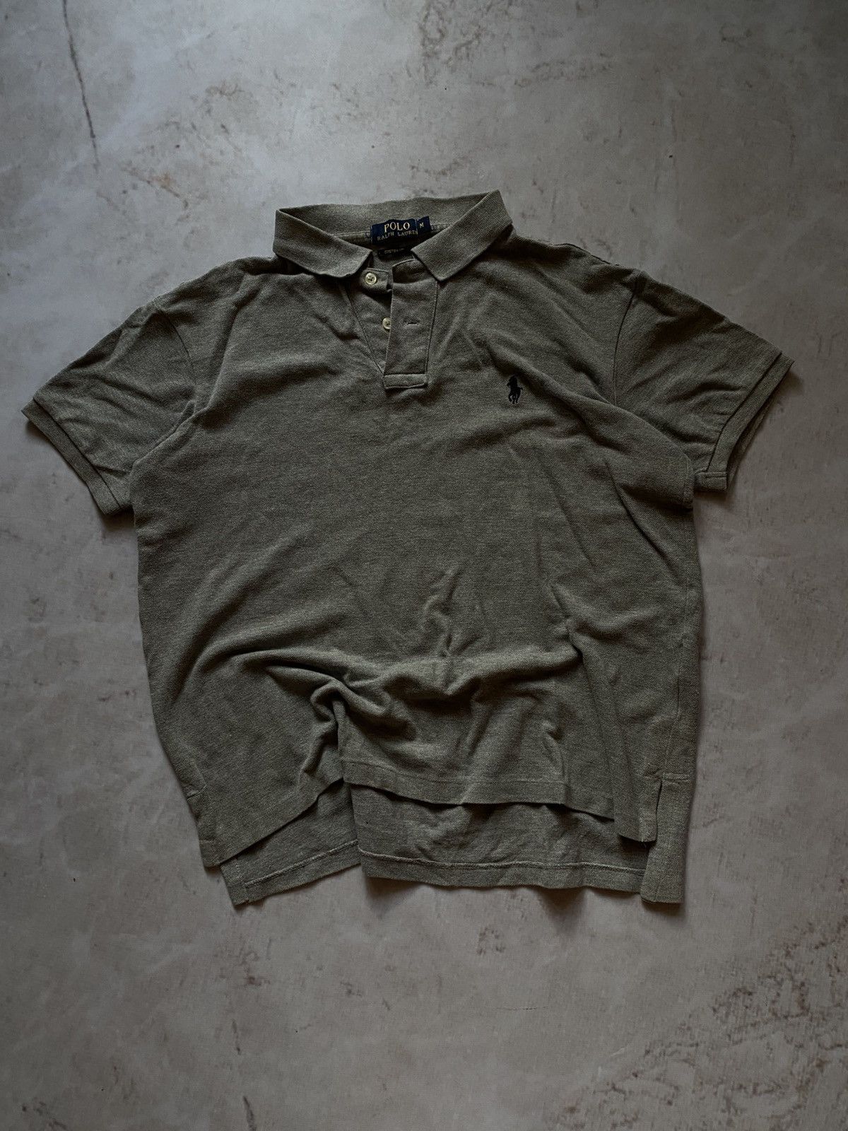 Polo Ralph Lauren × RRL Ralph Lauren × Vintage Vintage Polo Ralph Lauren gray polo T-shirt Chief Keef style Size US M / EU 48-50 / 2 - 1 Thumbnail
