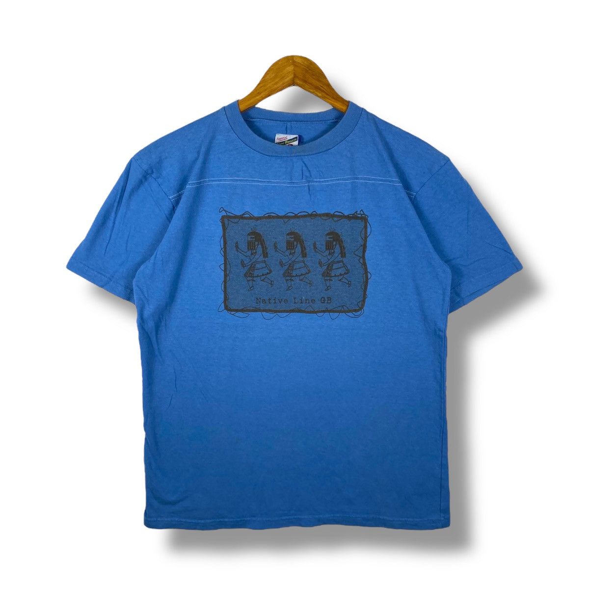 Japanese Brand NATIVE LINE GB Symbol Of Freedom Tee Shirt Large Size Size US L / EU 52-54 / 3 - 1 Thumbnail