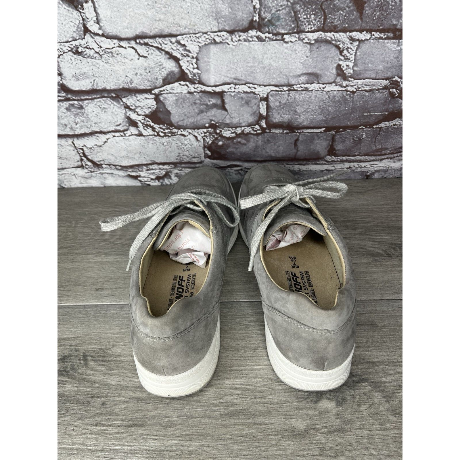 Mephisto Mephisto Rebeca Perf Runoff Gray Leather White Comfort Shoes Size US 9.5 / IT 39.5 - 7 Thumbnail