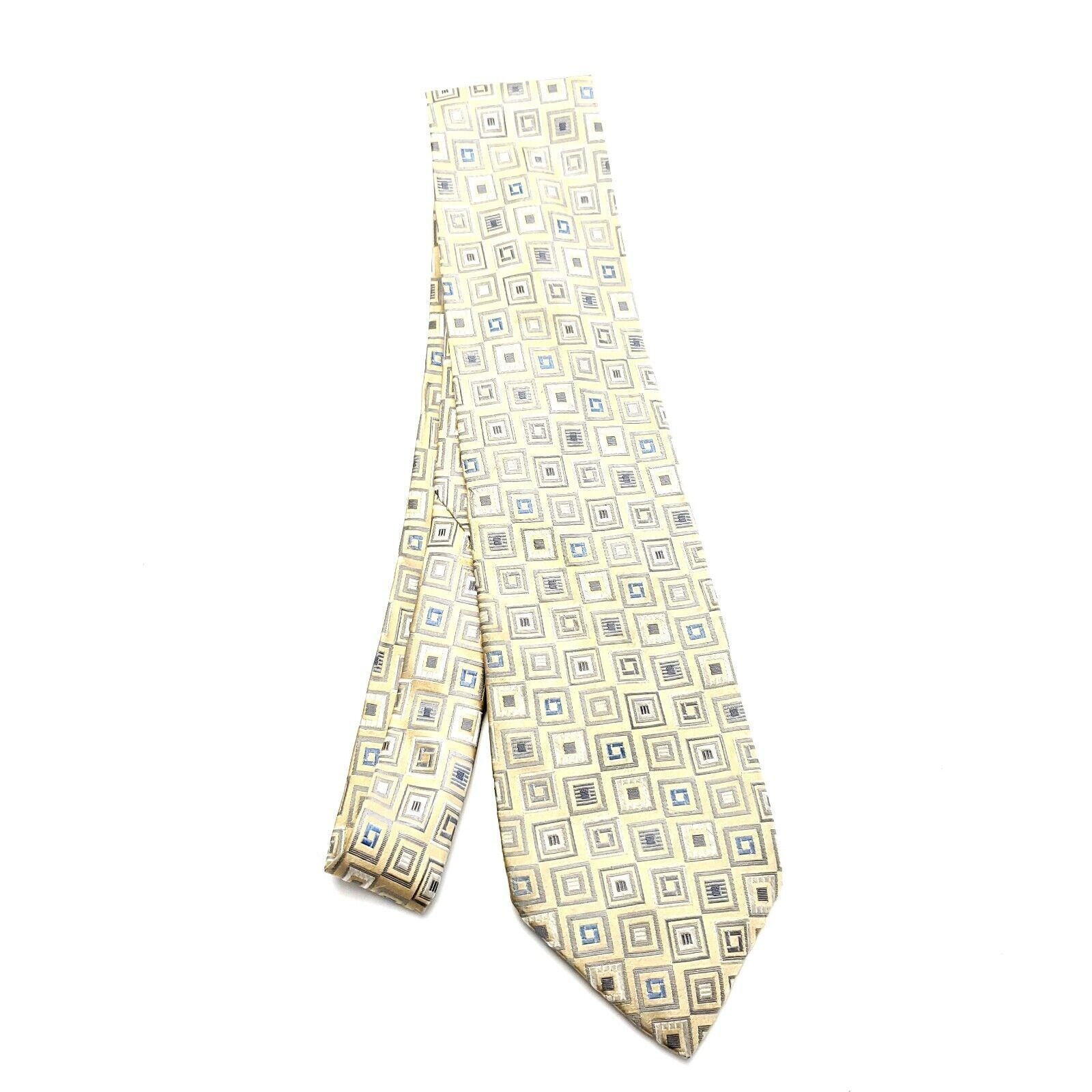 Croft & Barrow Croft & Barrow Beige Silk Tie Woven Check Size ONE SIZE - 6 Thumbnail