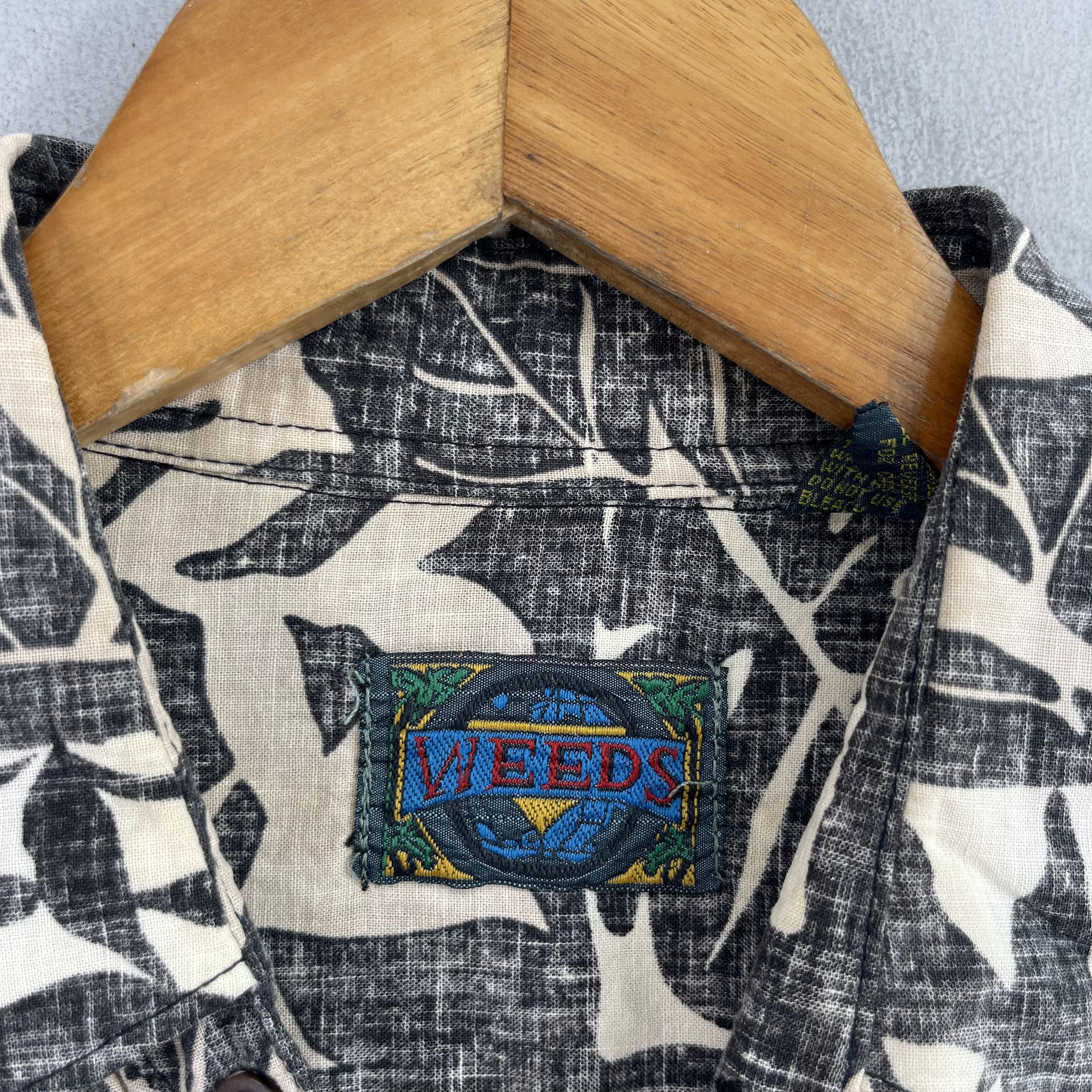 Vintage WEEDS Aloha Tropical Floral Leaves Motive Hawaii Shirt Size US M / EU 48-50 / 2 - 5 Thumbnail