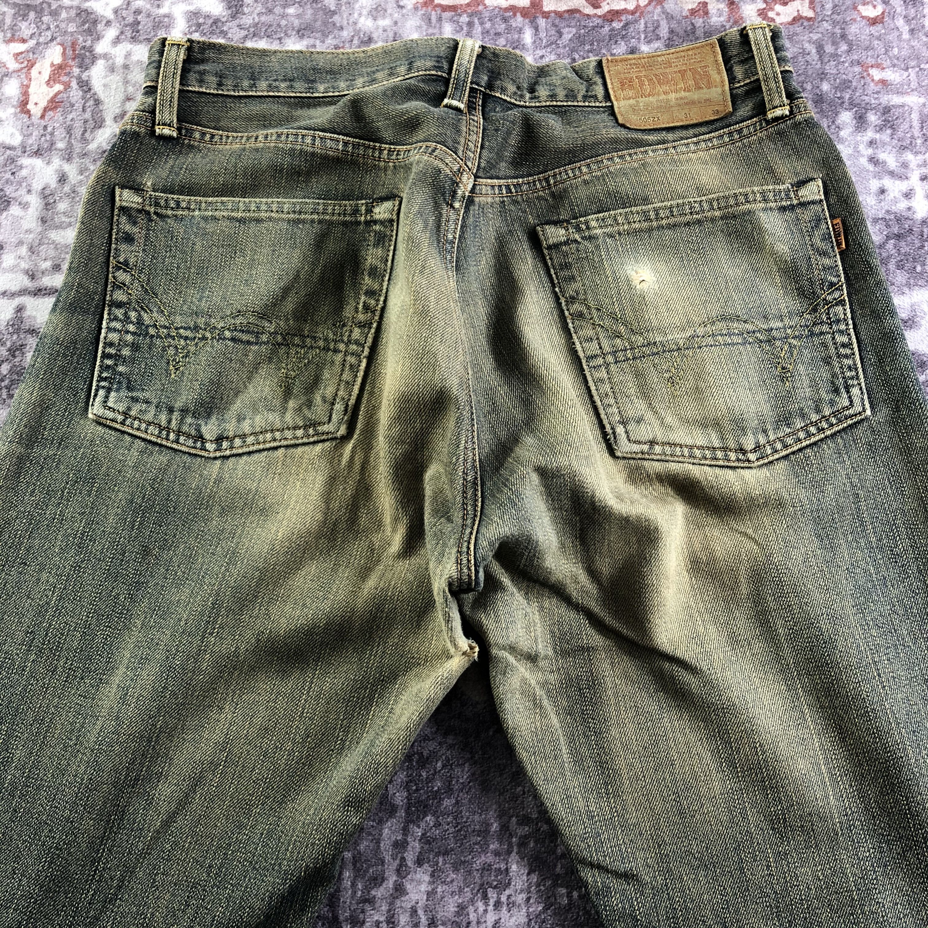 Edwin 90s Vintage Edwin 505 Selvedge Jeans-JM3595 Size US 33 - 5 Thumbnail