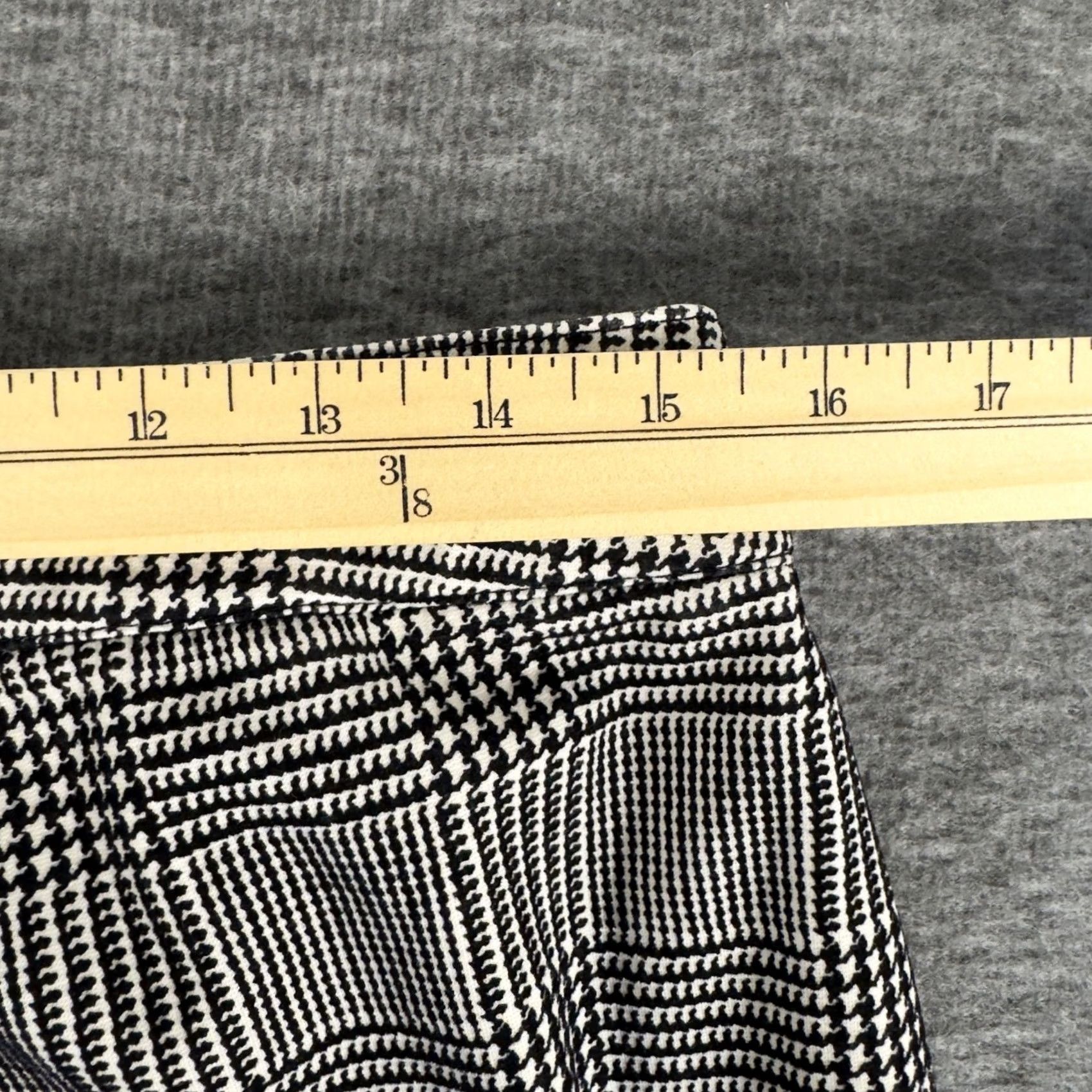 Akris Akris Punto Pants Womens 10 Gray Plaid Tapered Ankle Dress Trousers Work Size 32" / US 10 / IT 46 - 6 Thumbnail