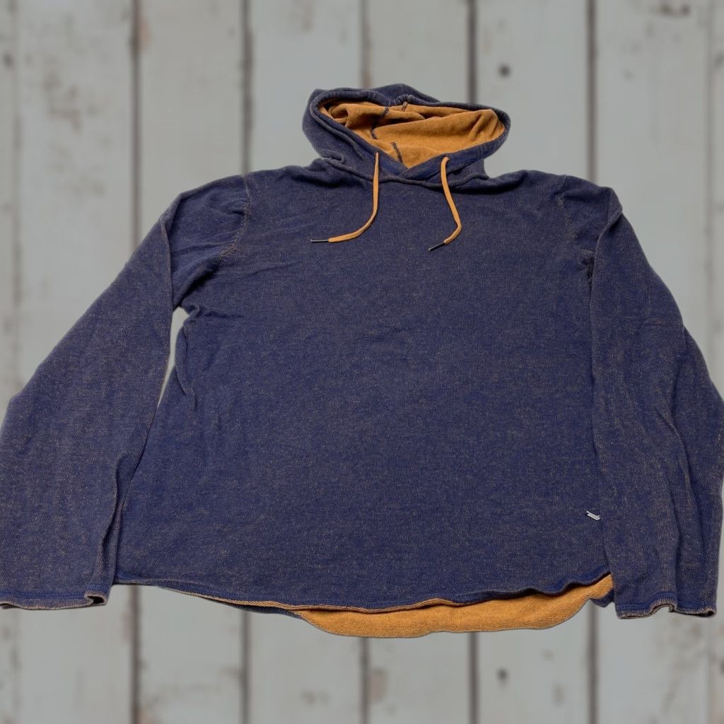 Vintage Hoodie Buffalo by David Bitton Womens 2XL Lightweight Blue Brown Heather Cotton Size XXL / US 16-18 / IT 52-54 - 1 Thumbnail