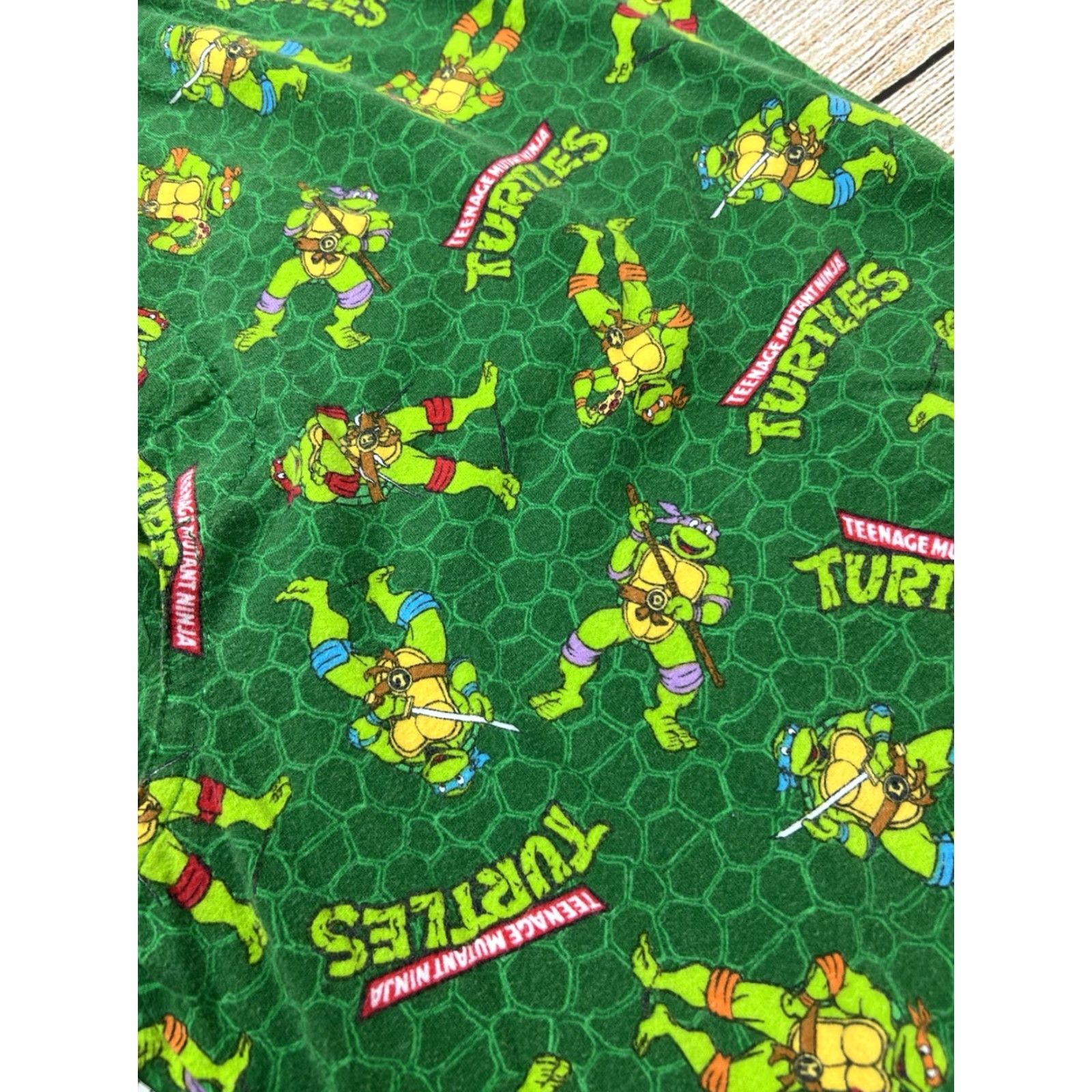 Nickelodeon TMNT Teenage Mutant Ninja Turtles Cotton Pajama Pants Mens M Green 2013 Medium Size US 31 - 4 Thumbnail