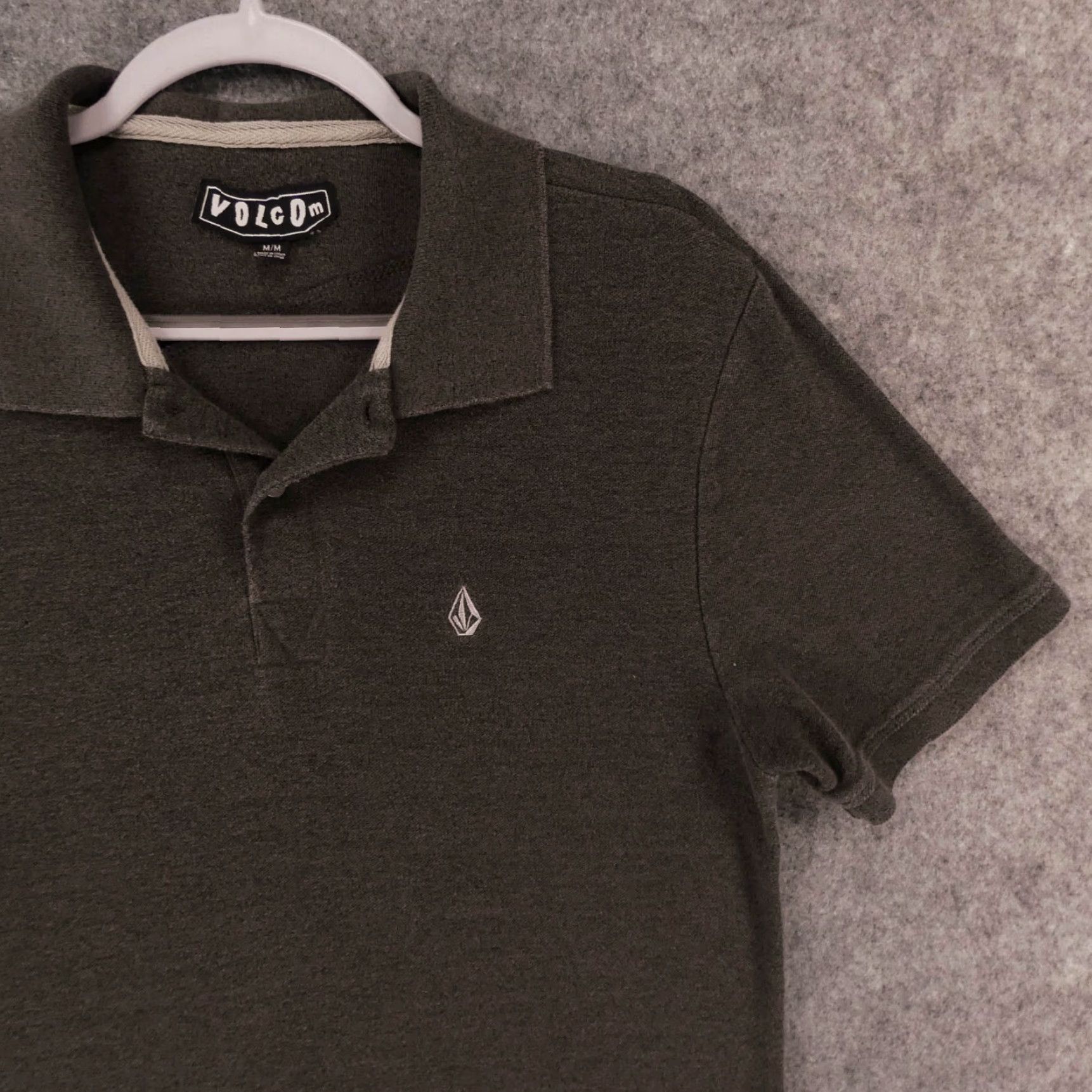 Volcom Volcom Polo Shirt Mens Medium Short Sleeve Gray w Logo Size US M / EU 48-50 / 2 - 6 Thumbnail