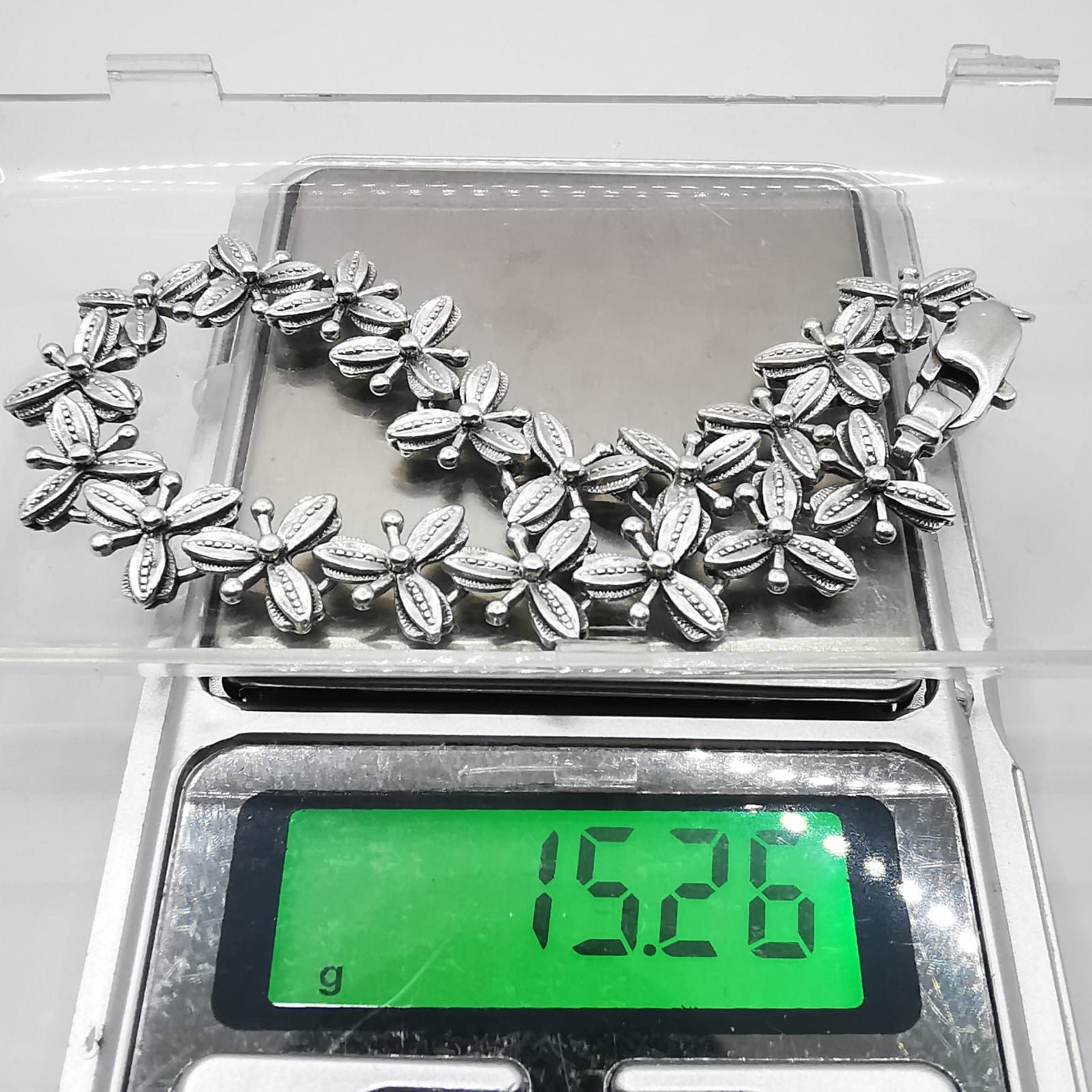 Sterling Silver × Vintage Vintage Bracelet Jewelry, 925 Sterling Silver 15,26g Size ONE SIZE - 4 Thumbnail