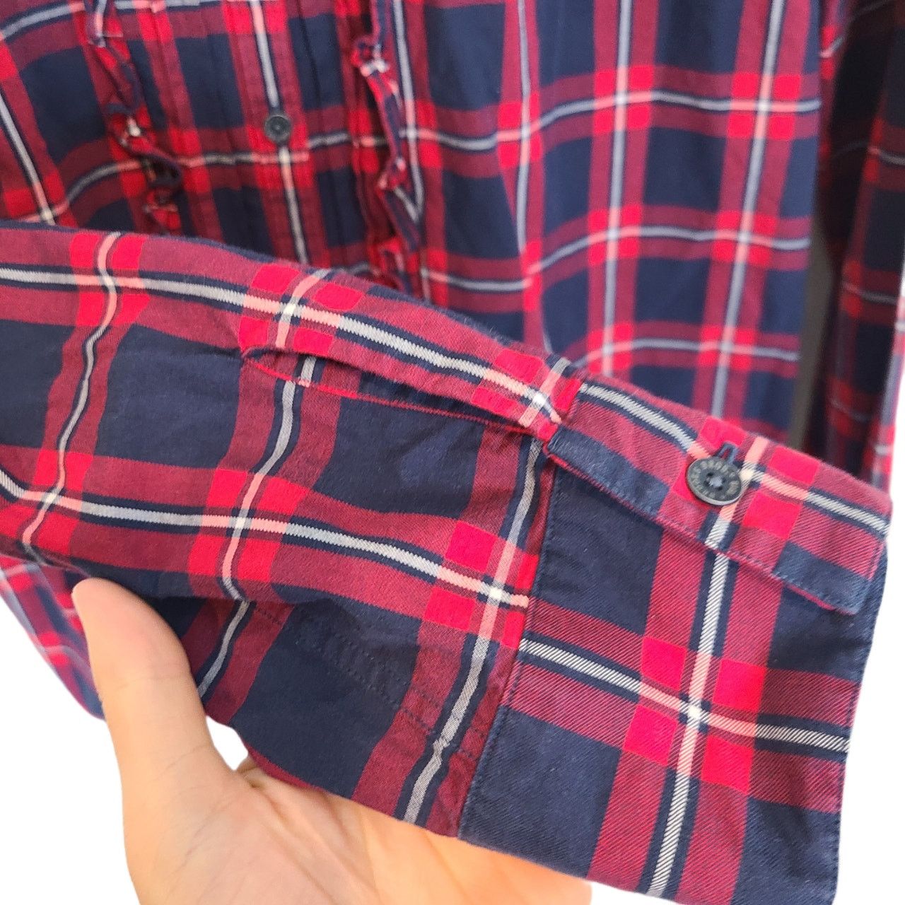 Brooks Brothers Brooks Brothers Red Fleece Shirt Dark Academia Women 8 Plaid Size M / US 6-8 / IT 42-44 - 4 Thumbnail