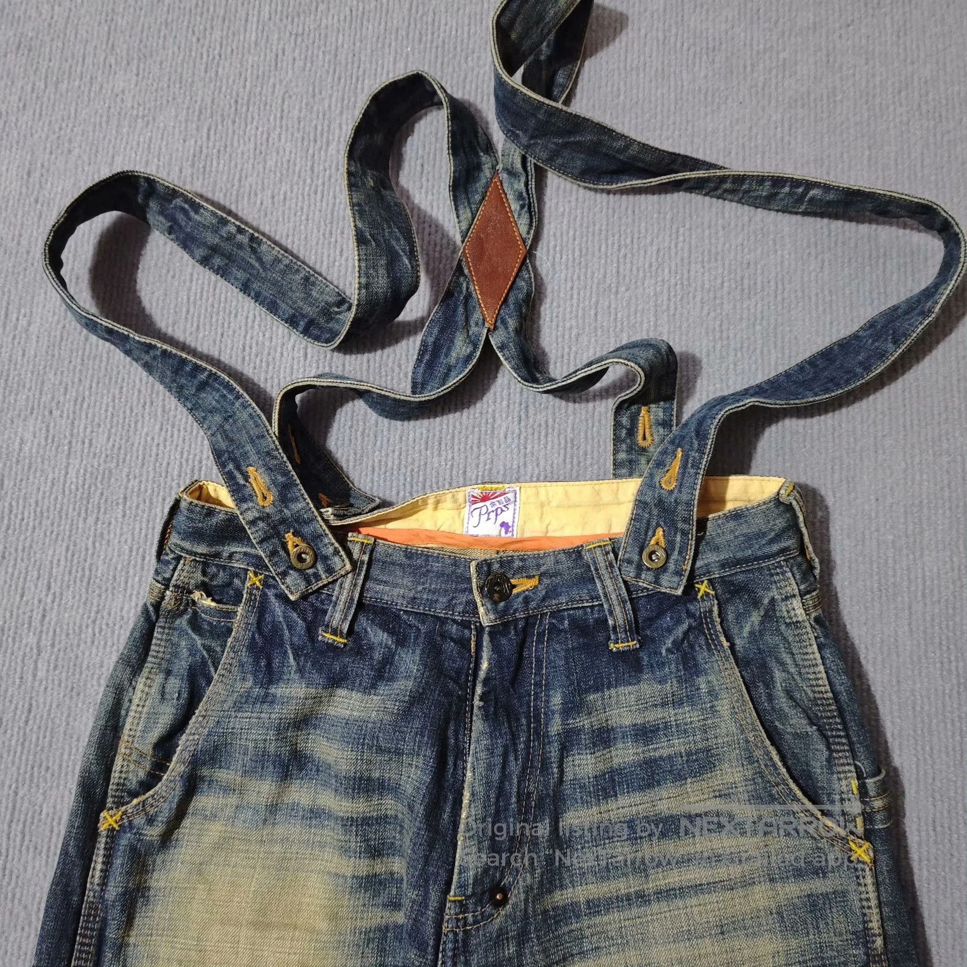 Prps PRPS Vintage Suspender Washed Jeans. Size US 39 - 5 Thumbnail