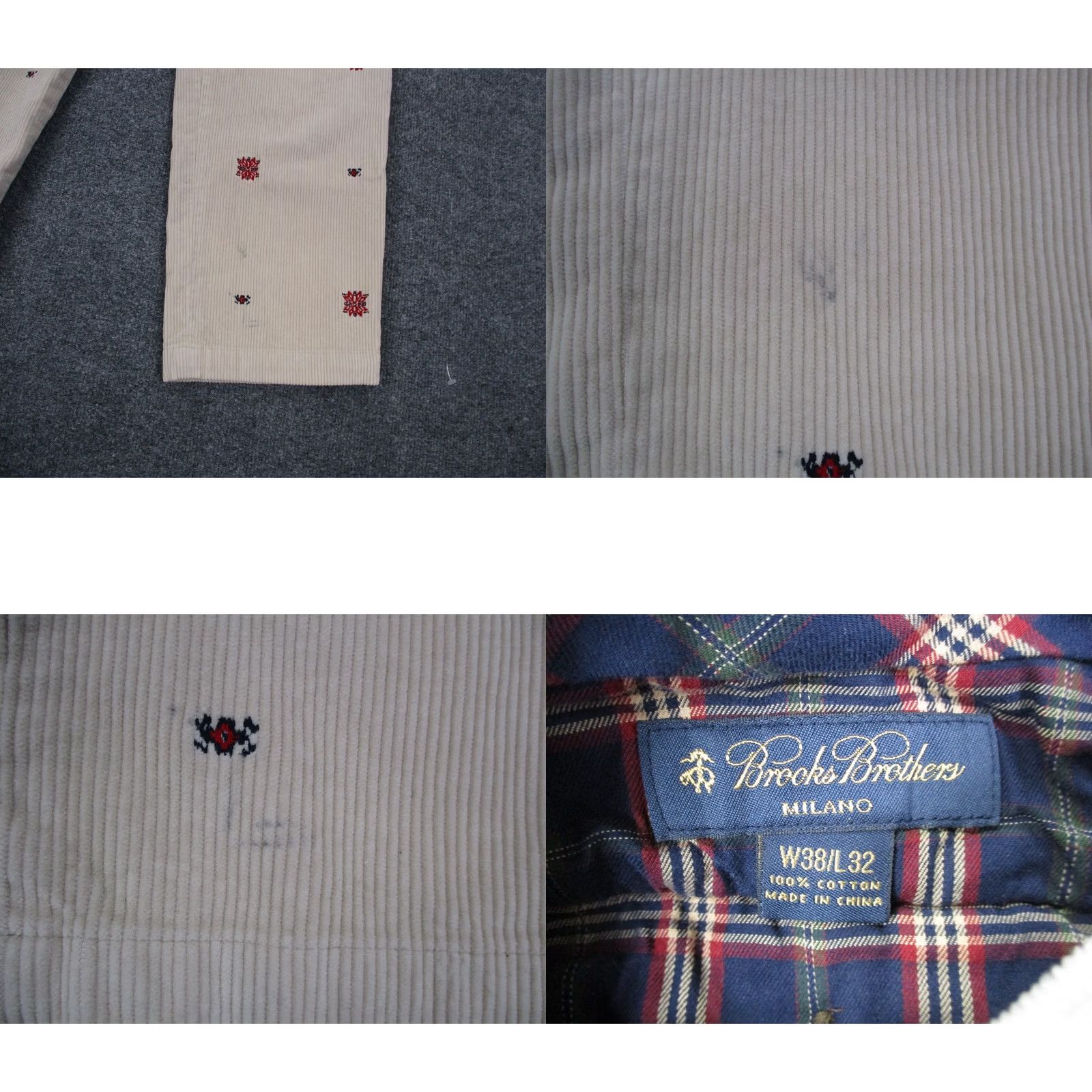 Brooks Brothers Brooks Brothers Pants Mens 38 X 32 Chino Floral Corduroy Milano Golf Business Size US 38 / EU 54 - 8 Thumbnail