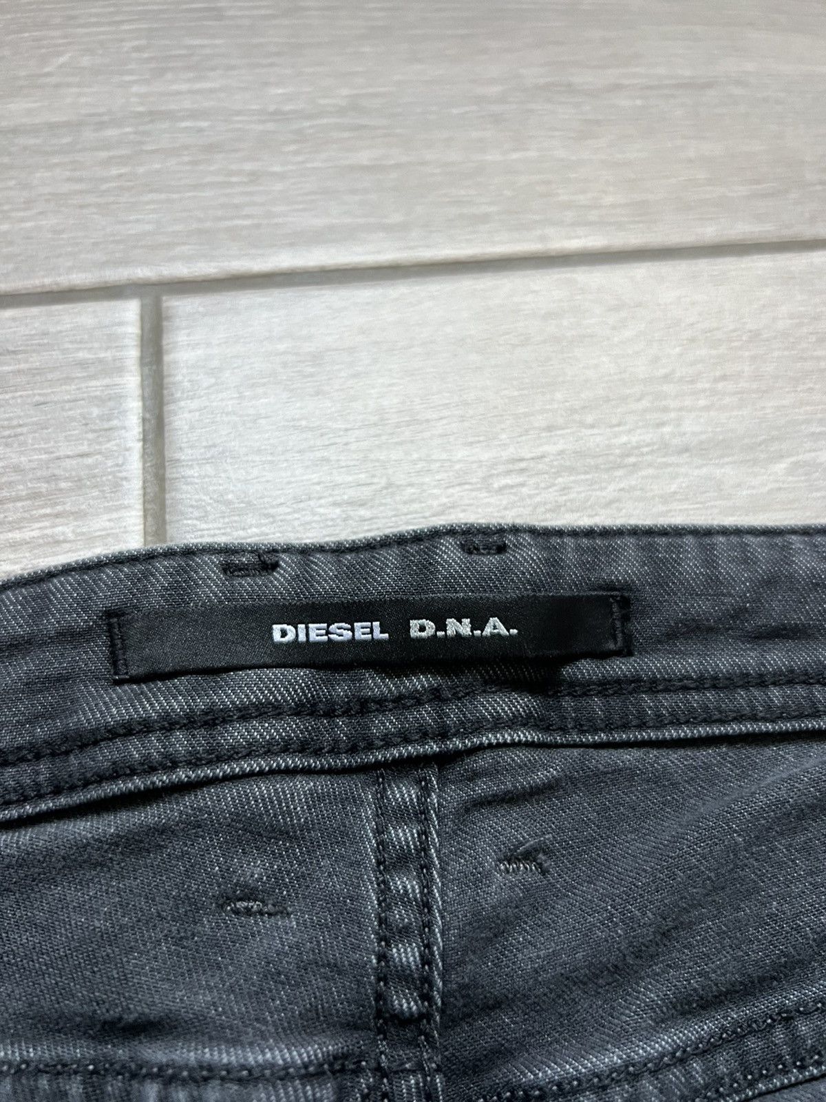 Diesel TRASHED🔥DIESEL GRAY SWEATPANT Y2K DENIM PANTS METAL LOGO Size US 36 / EU 52 - 9 Thumbnail