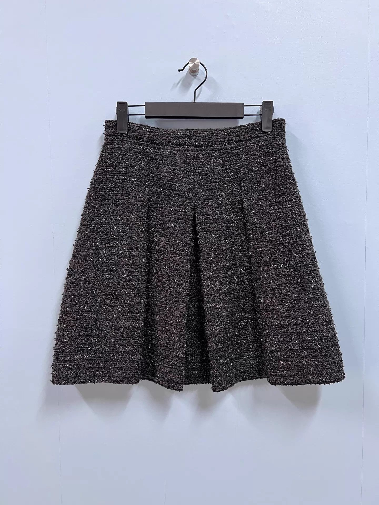 Gucci Gucci tweed black & gray mini skirt size 38 Size 26" / US 2 / IT 38 - 1 Thumbnail