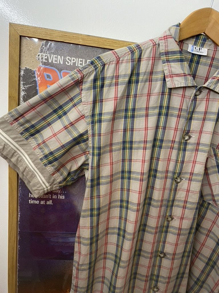 C.P. Company 80s C.P. Company Plaid Print Short Sleeve Button Up Shirt Size US M / EU 48-50 / 2 - 4 Thumbnail
