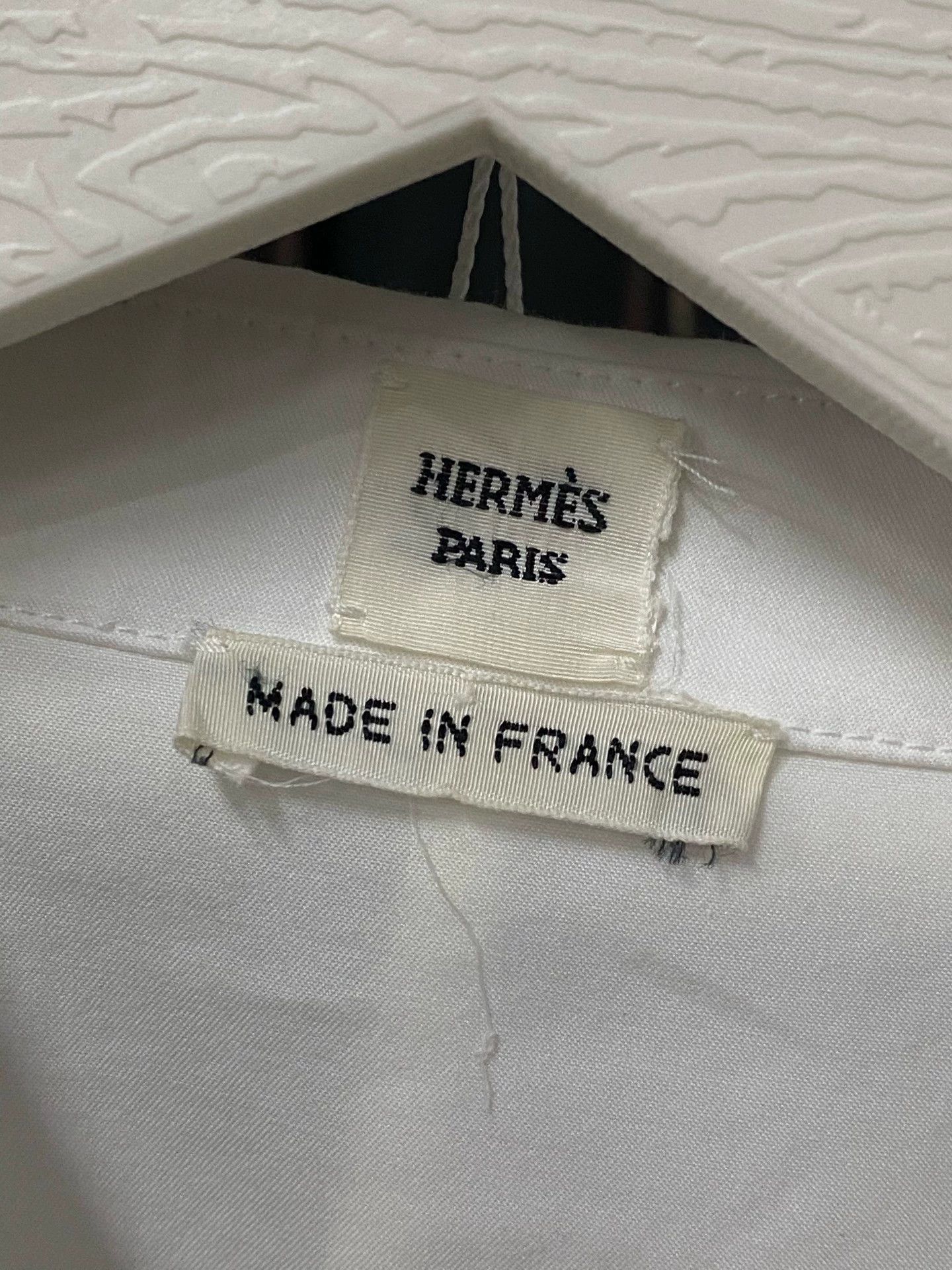 Hermes hermes embroidered logo long-sleeve shirt 36 new Size XS / US 0-2 / IT 36-38 - 6 Thumbnail