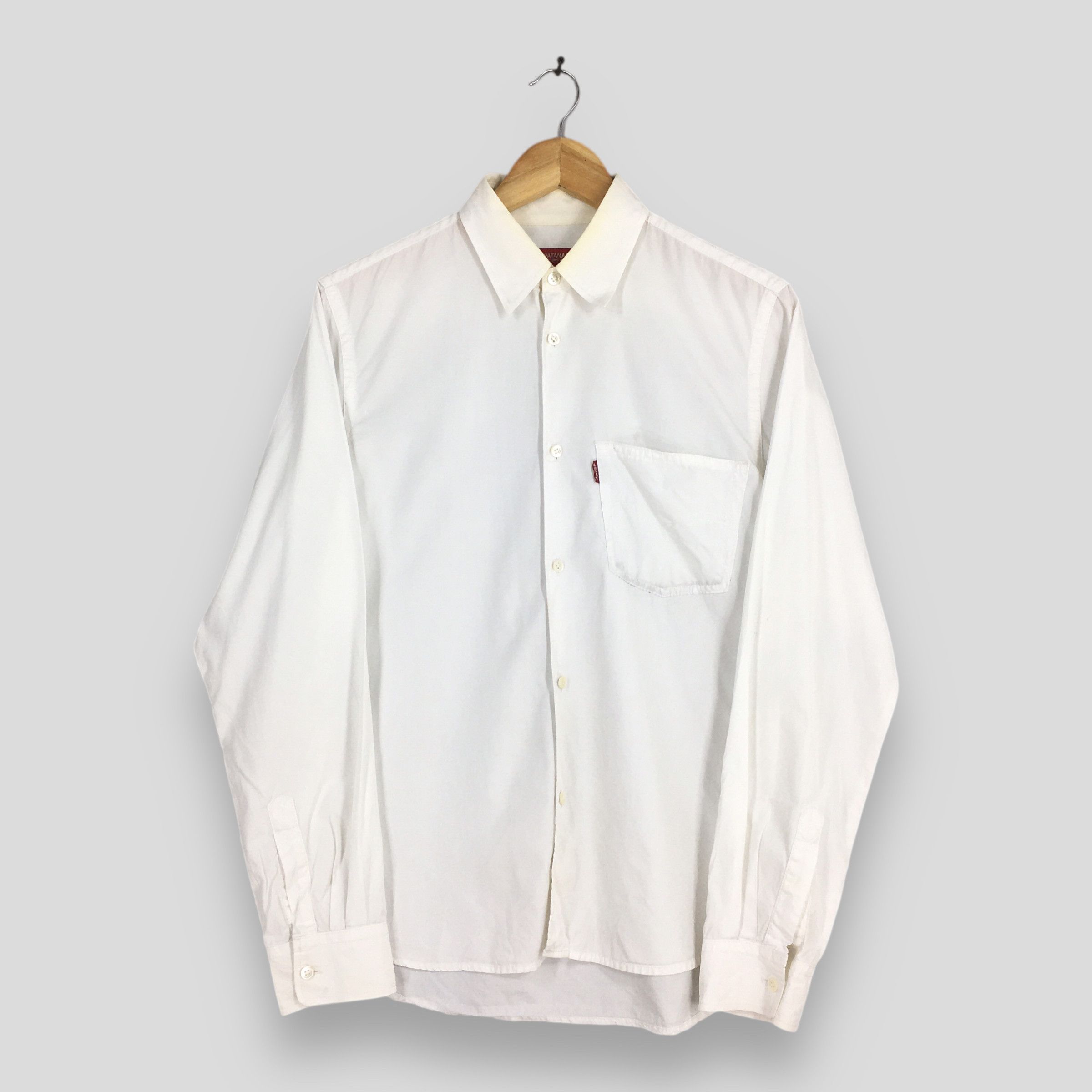 Levi's Vintage 2000s Levis Junya Watanabe Plain White Shirt Small Size US S / EU 44-46 / 1 - 1 Thumbnail