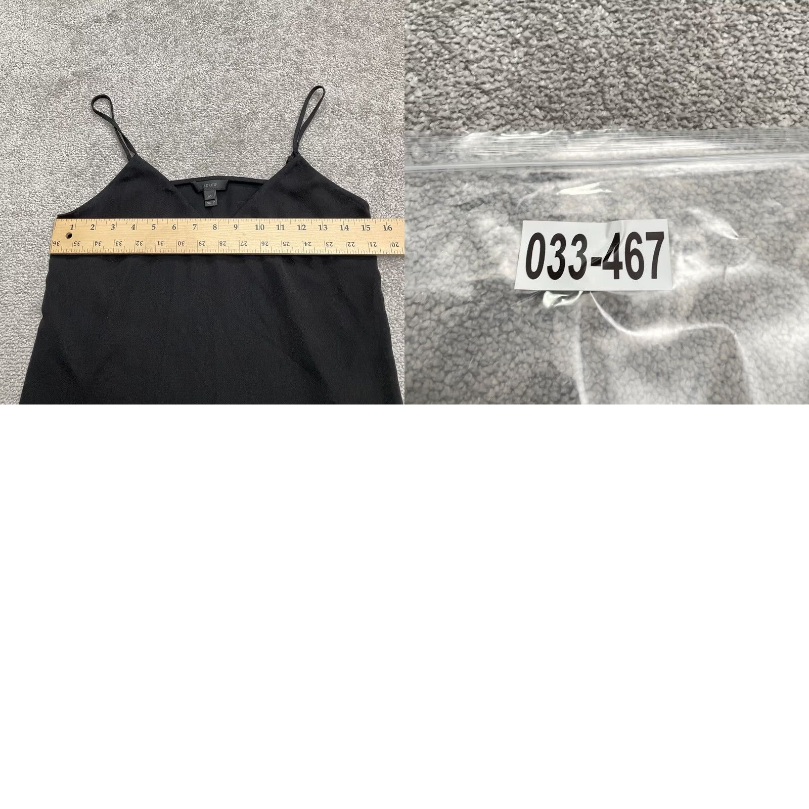 J.Crew J.Crew Camisole Tank Top 00 Black V-Neck Spaghetti Adjustable Strap Casual Women Size XXS / US 00 / IT 34 - 8 Thumbnail