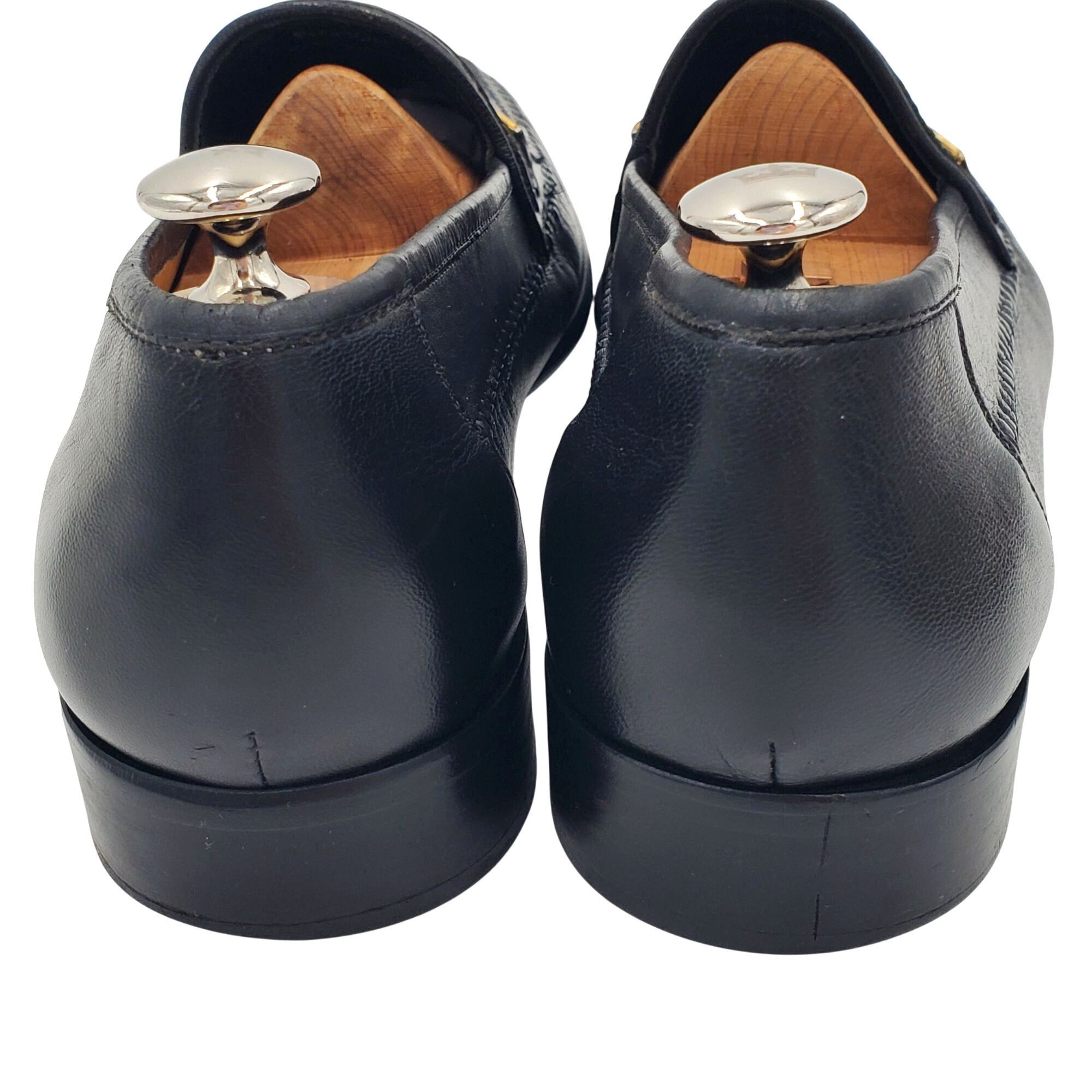 David Eden David Eden Men's size 13 Black Ostrich Leather Horse bit loa Size US 13 / EU 46 - 5 Thumbnail