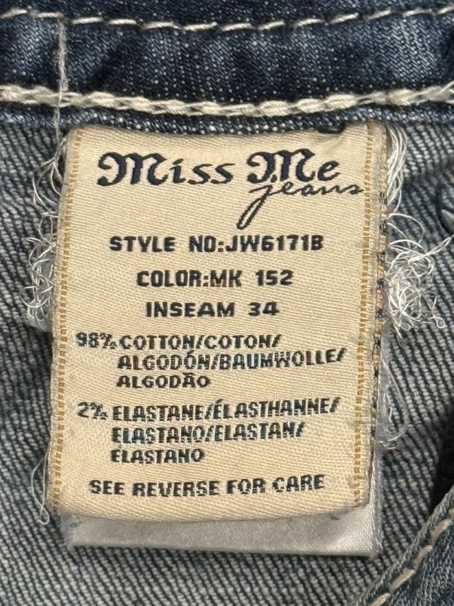 Miss Me Miss Me Embroidered Web Flap Pocket Contrast Stitch Denim 34 Size 34" / US 12 / IT 48 - 8 Thumbnail