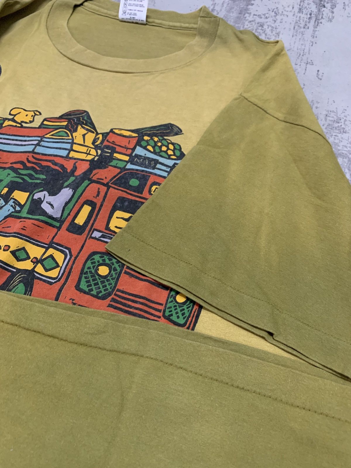 Vintage Trashed Sun Faded Vintage Cooya Reggae Rastafari T Shirt Size US XL / EU 56 / 4 - 5 Thumbnail