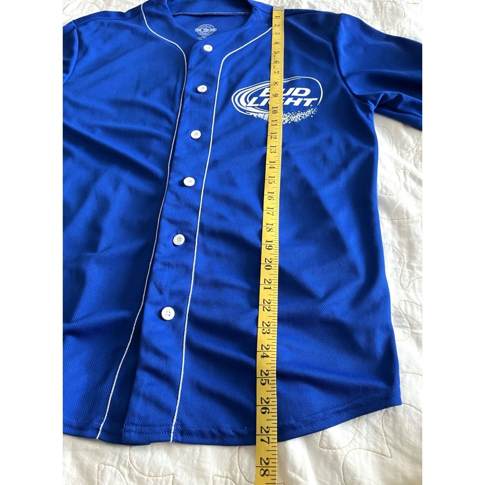 Budweiser VINTAGE Bud Lite Beer Baseball Jersey Budweiser Men’s S Retro Button Up Blue Size US S / EU 44-46 / 1 - 5 Thumbnail