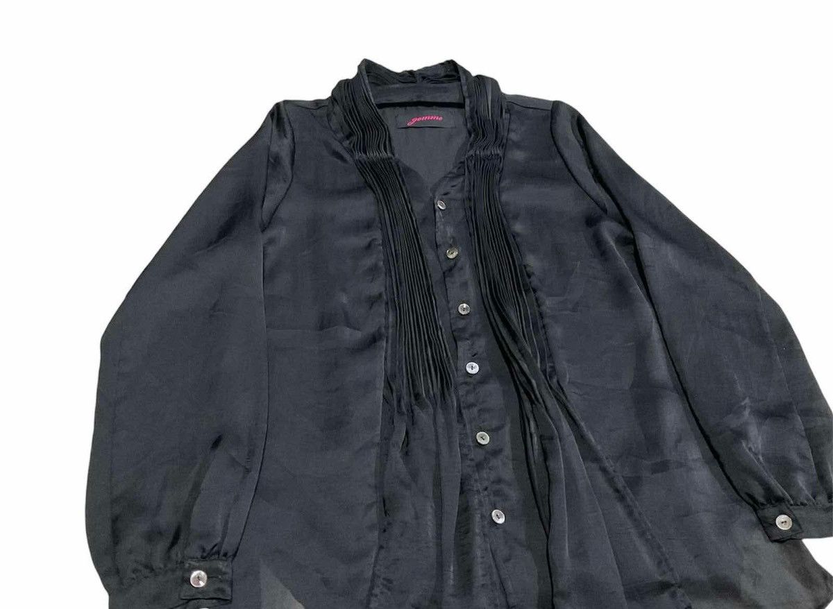 Yohji Yamamoto 🔥Y2K Japanese Gomme Homme Pleats Bondage Shirt Goth Punk Size US L / EU 52-54 / 3 - 5 Thumbnail