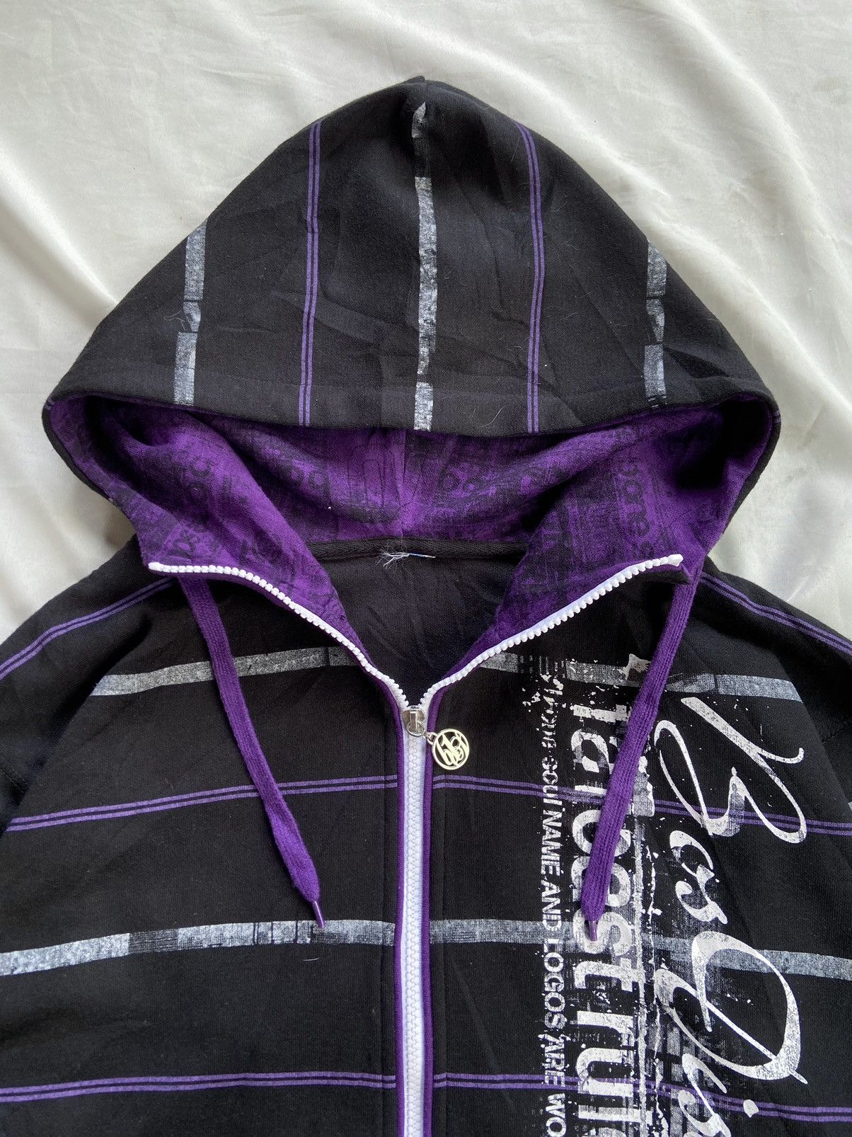 Japanese Brand B ONE SOUL I HATE TO TURN MY HEAD ZIP HOODIE Size US L / EU 52-54 / 3 - 9 Thumbnail