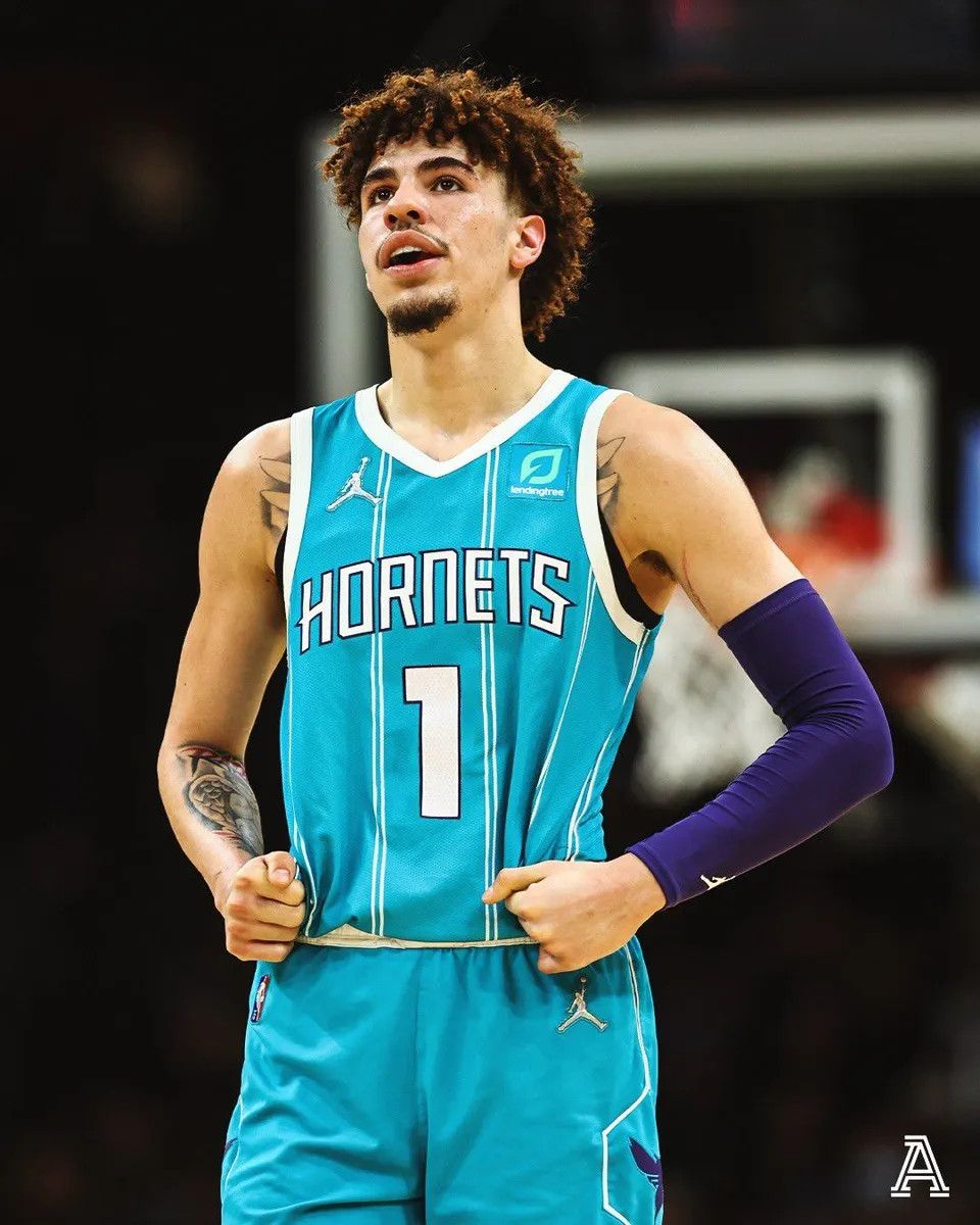 Nike Jordan LaMelo Ball Charlotte Hornets Authentic Jersey Icon Size US XXL / EU 58 / 5 - 15 Thumbnail