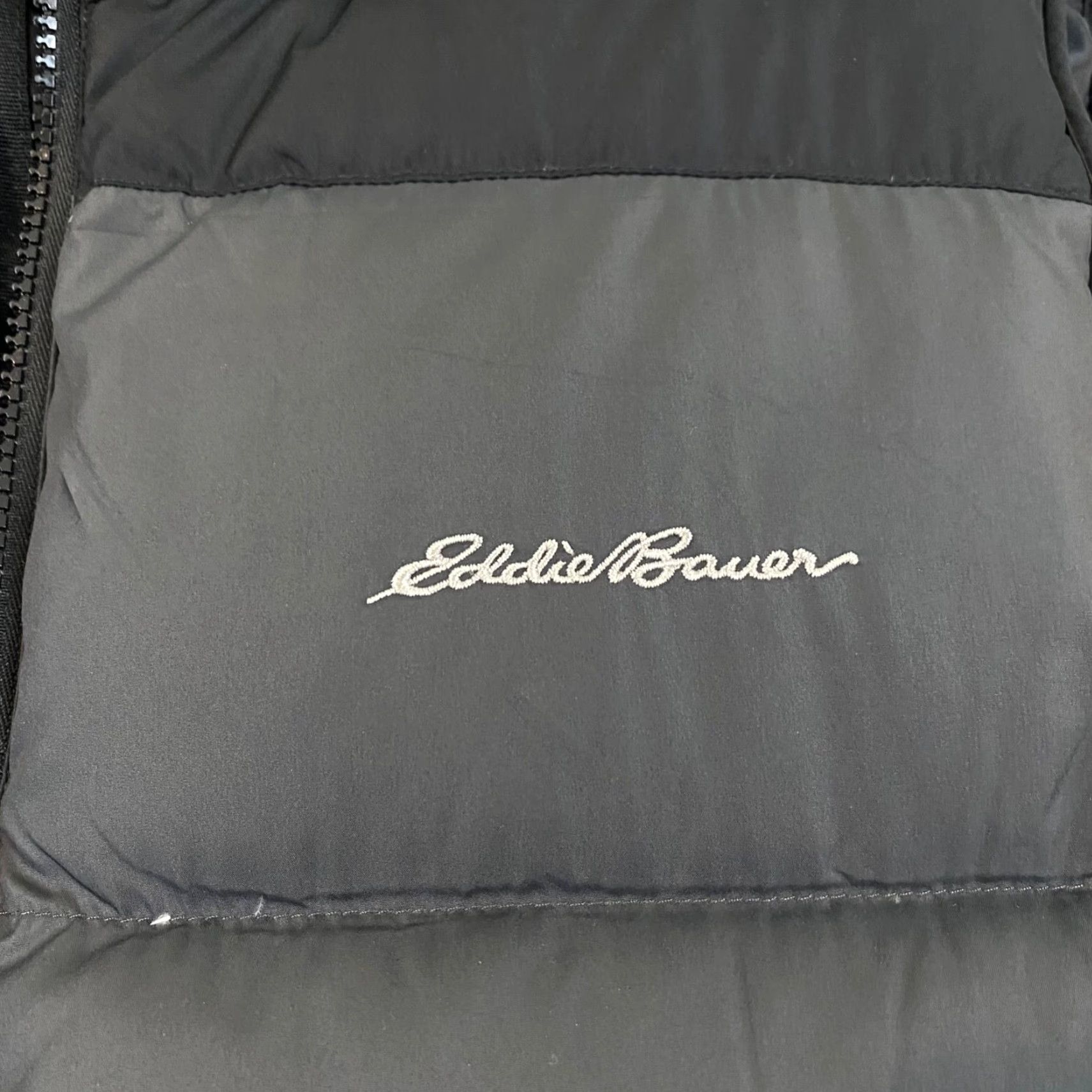 Eddie Bauer Eddie Bauer Vest EB650 Down Puffer Full Zip Mens Medium Black Gray Black Size US M / EU 48-50 / 2 - 2 Thumbnail