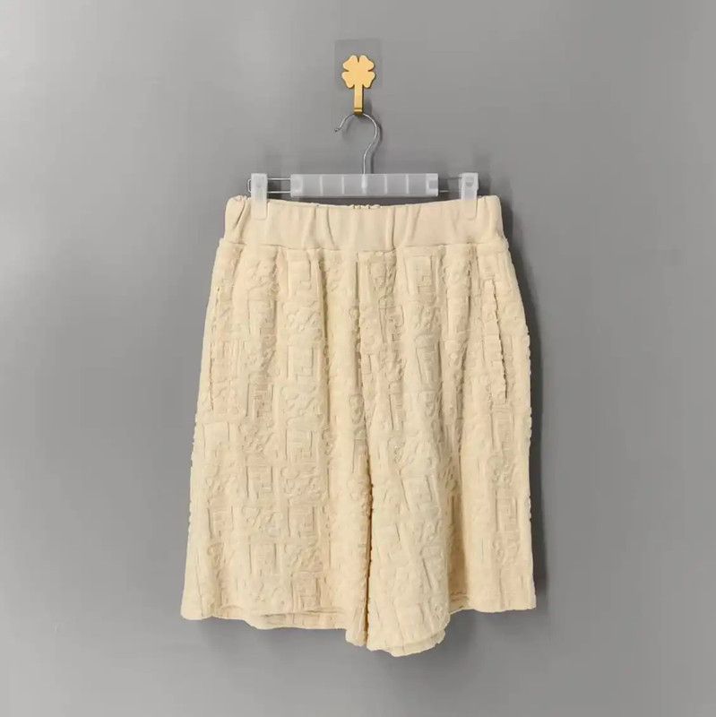 Fendi Fendi Men's Beige Shorts in Size M 0089 Size US 27 - 1 Thumbnail