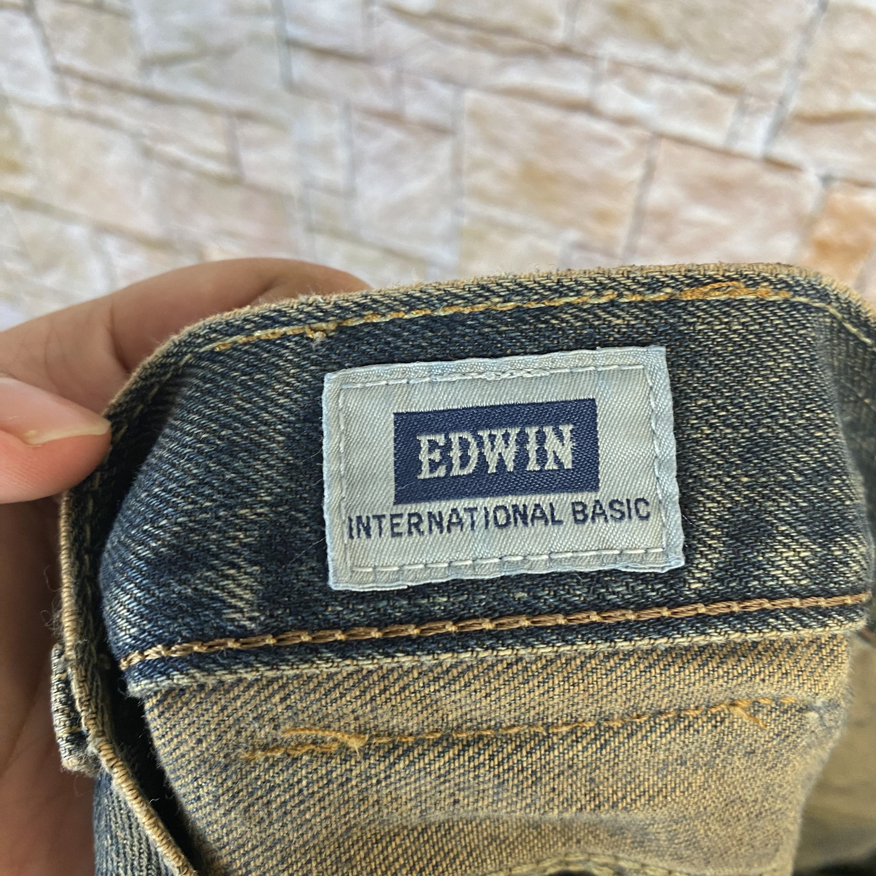 Edwin Edwin vintage Blue Denim Pants #7591 Size US 35 - 19 Thumbnail