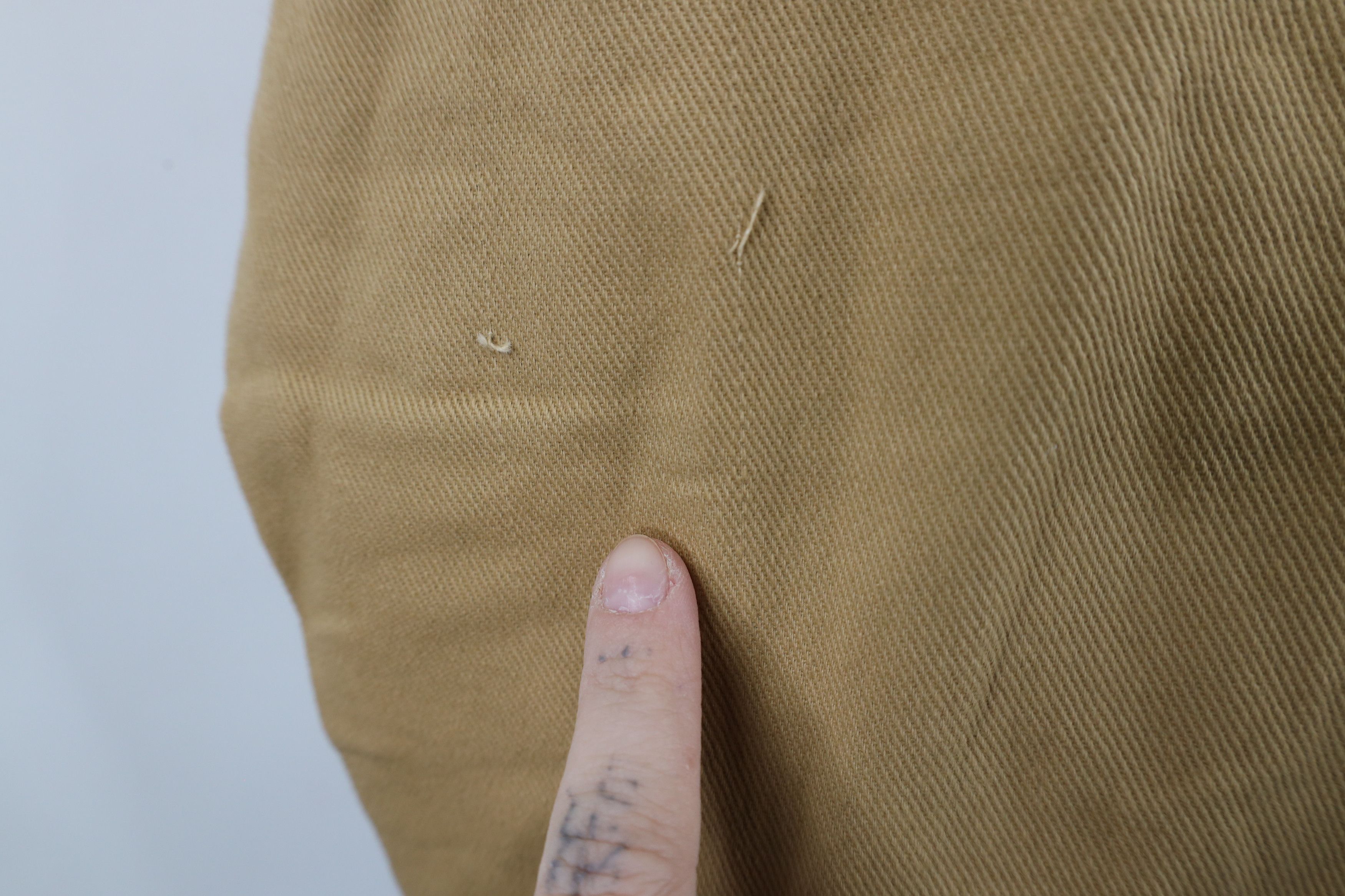 Vintage Vintage 90s Streetwear Collared Button Shirt Wheat Brown Size US L / EU 52-54 / 3 - 4 Thumbnail