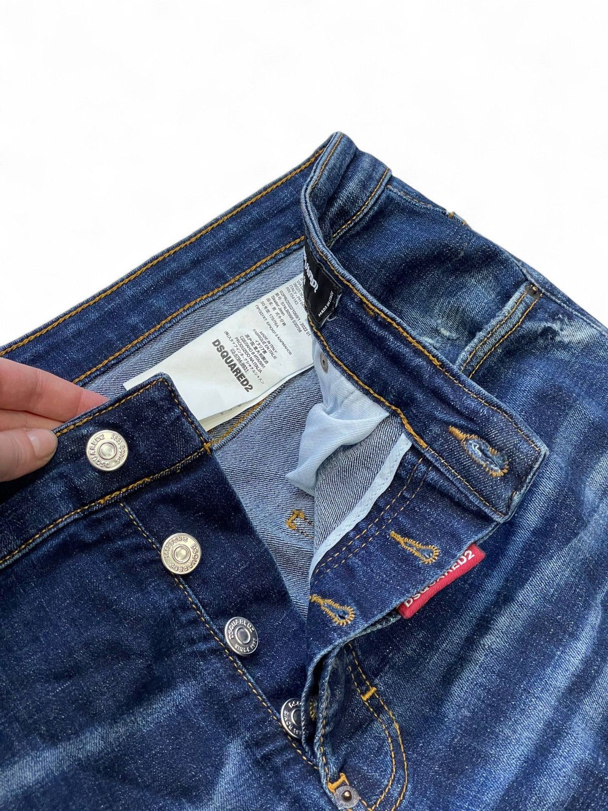 Dsquared2 Dsquared2 distressed blue denim jeans Y2K Italian fit Size US 36 / EU 52 - 5 Thumbnail
