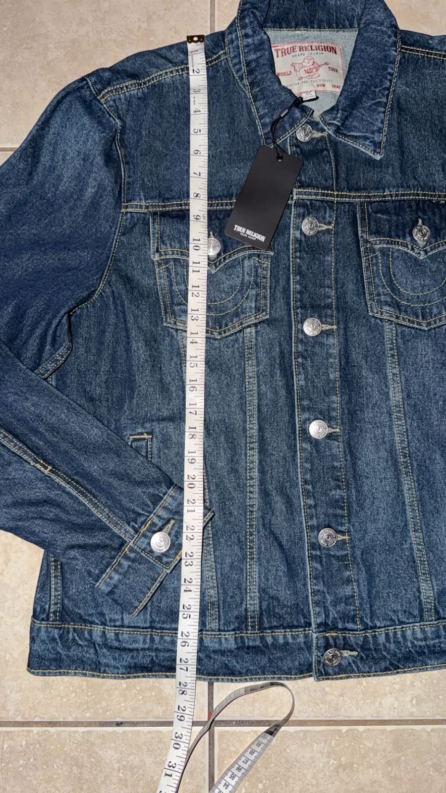 True Religion Men's TRUE RELIGION Denim JACKET Jeans XL New without tags Size US XL / EU 56 / 4 - 2 Thumbnail