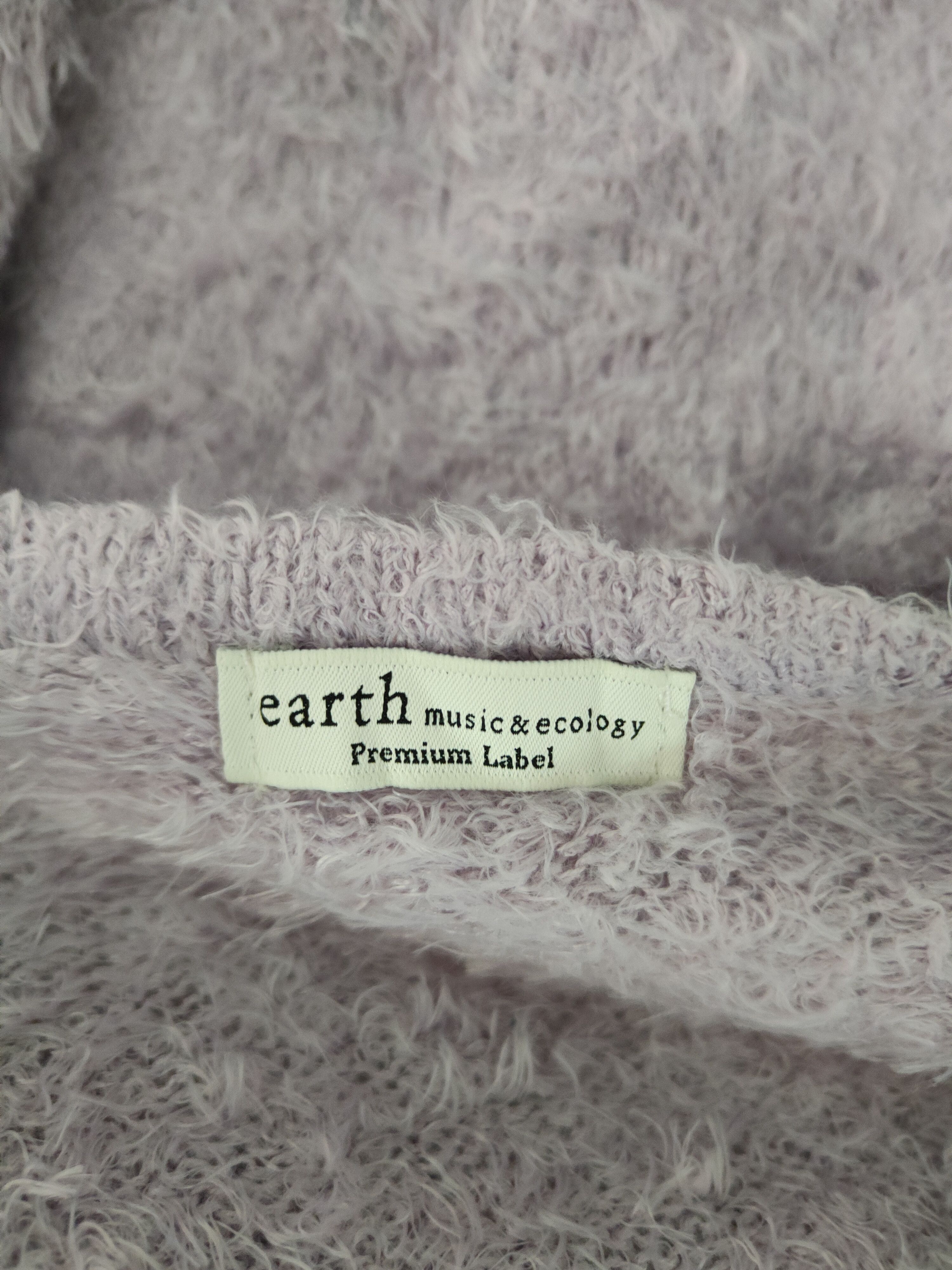 Homespun Knitwear Earth Music & Ecology Purple Fur Mohair Knitwear #S1978 Size M / US 6-8 / IT 42-44 - 12 Thumbnail