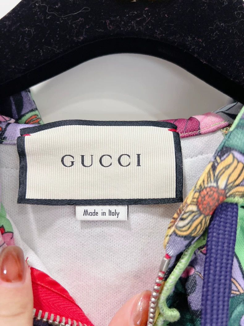 Gucci Gucci Floral pattern hooded sweatshirt sports dress 2504-Ne Size XS / US 0-2 / IT 36-38 - 7 Thumbnail