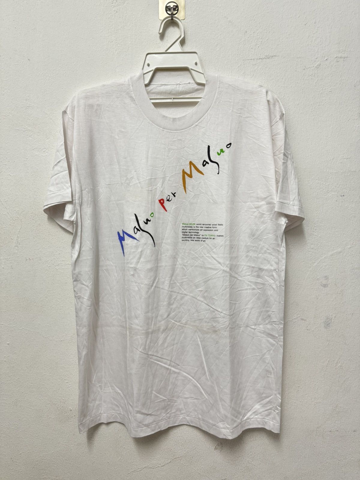 Vintage Vintage Masuo Ikeda Art Japan Pantier Graphic Artist Tee Size US M / EU 48-50 / 2 - 1 Thumbnail