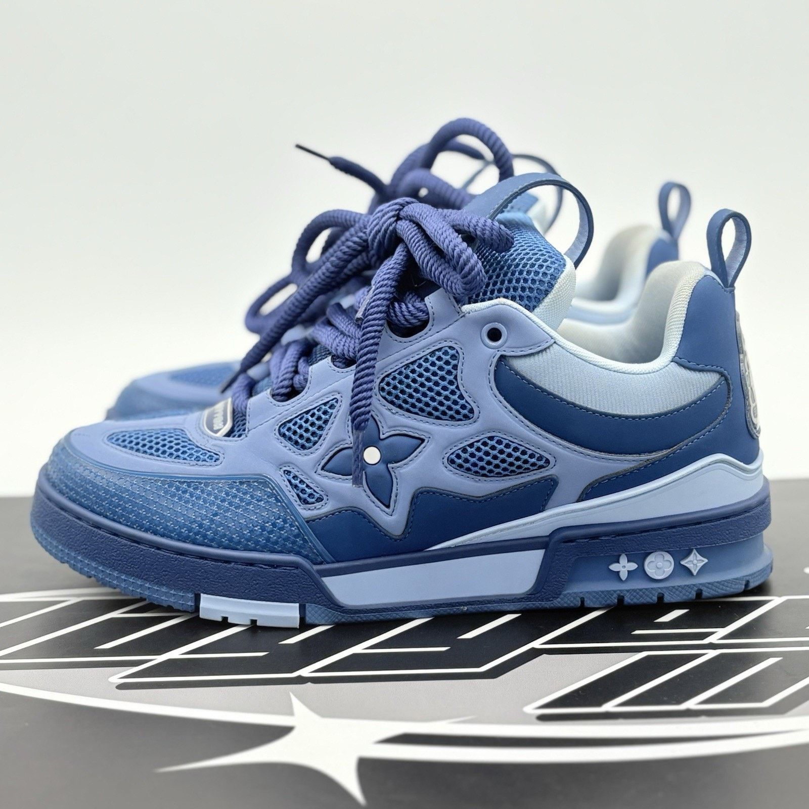 Louis Vuitton (8-8.5 US) Louis Vuitton Skate ' Blue ' | SUPER CLEAN! Size US 8 / EU 41 - 1 Thumbnail