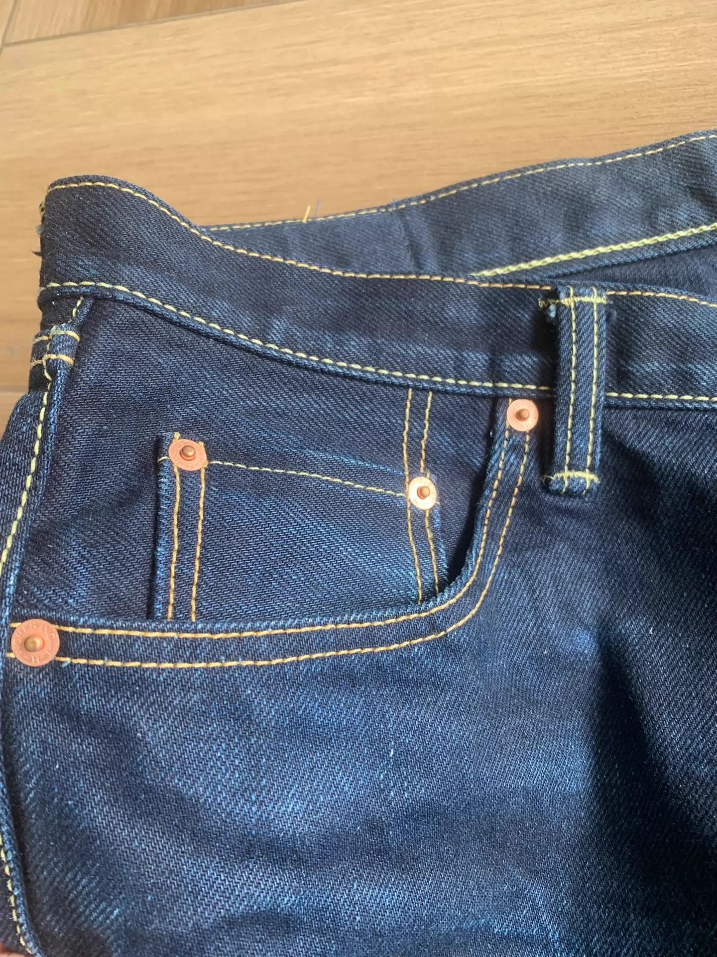 Iron Heart IRON HEART 555S 18oz HD Straight Double Dyed Jeans JPN Size US 36 / EU 52 - 8 Thumbnail