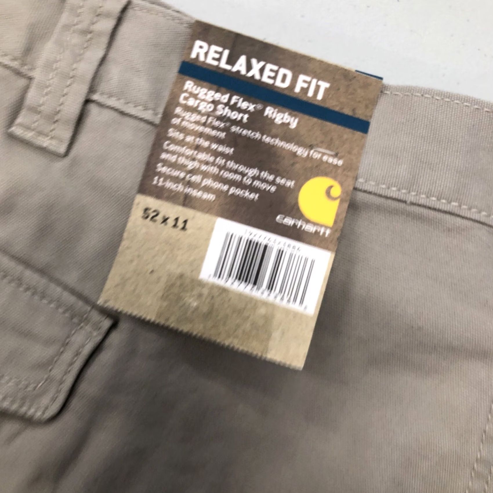Carhartt VINTAGE Carhartt Men's Rugged Flex Rigby Cargo 11 Inch Short 52 Tan Cargo Mens Size US 36 / EU 52 - 2 Thumbnail
