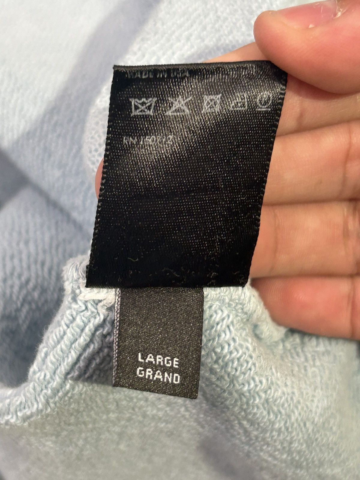 Amiri Amiri 22 hoodie baby blue Size US L / EU 52-54 / 3 - 10 Thumbnail