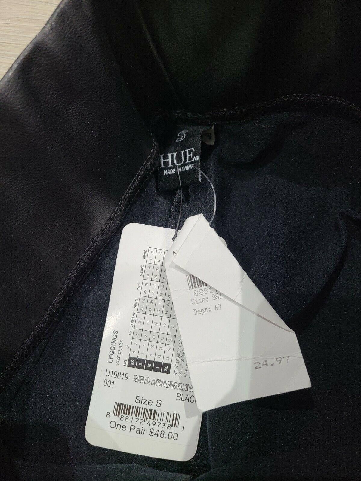Other Hue Faux Leather Leggings Small New Skinny Stretch black Size 28" / US 6 / IT 42 - 4 Thumbnail