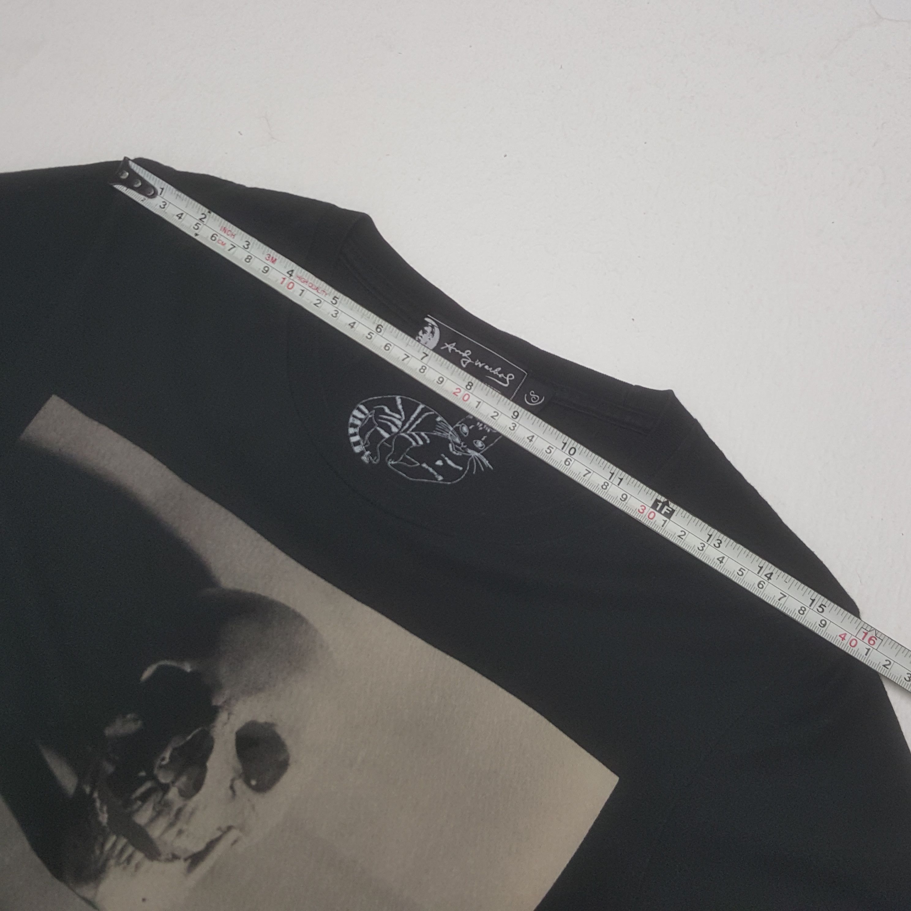 Andy Warhol × Hysteric Glamour × Vintage Vintage Andy Warhol by Hysteric Glamour Skull Tshirt Size US S / EU 44-46 / 1 - 6 Thumbnail