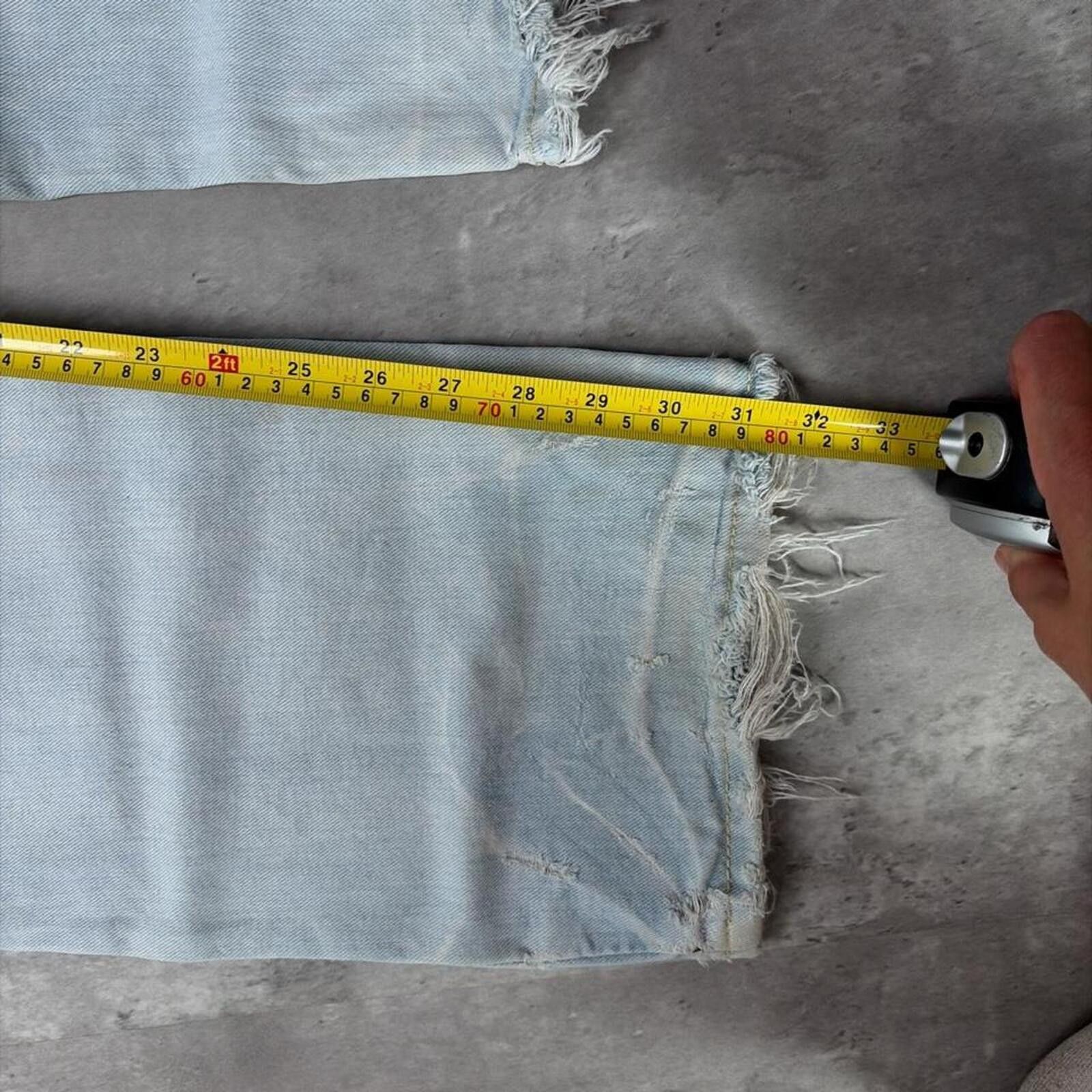 Aeropostale Y2K Light Wash Aeropostale Grunge Loose Skater Denim Jeans Size US 34 / EU 50 - 7 Thumbnail